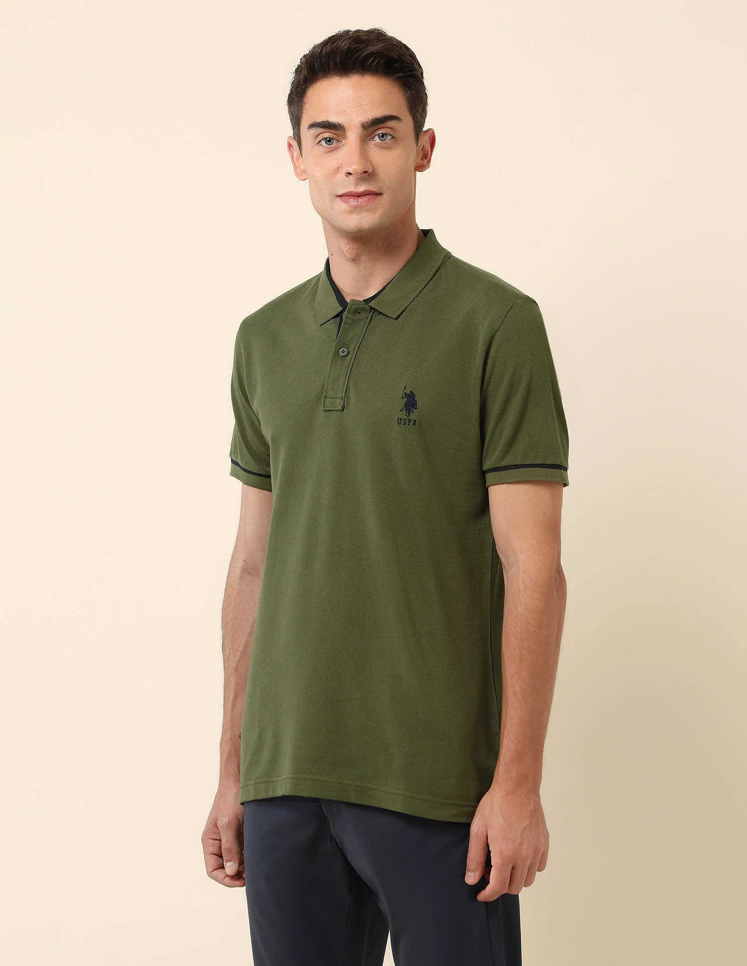 Pure Cotton Slim Fit Polo Shirt - Image 4