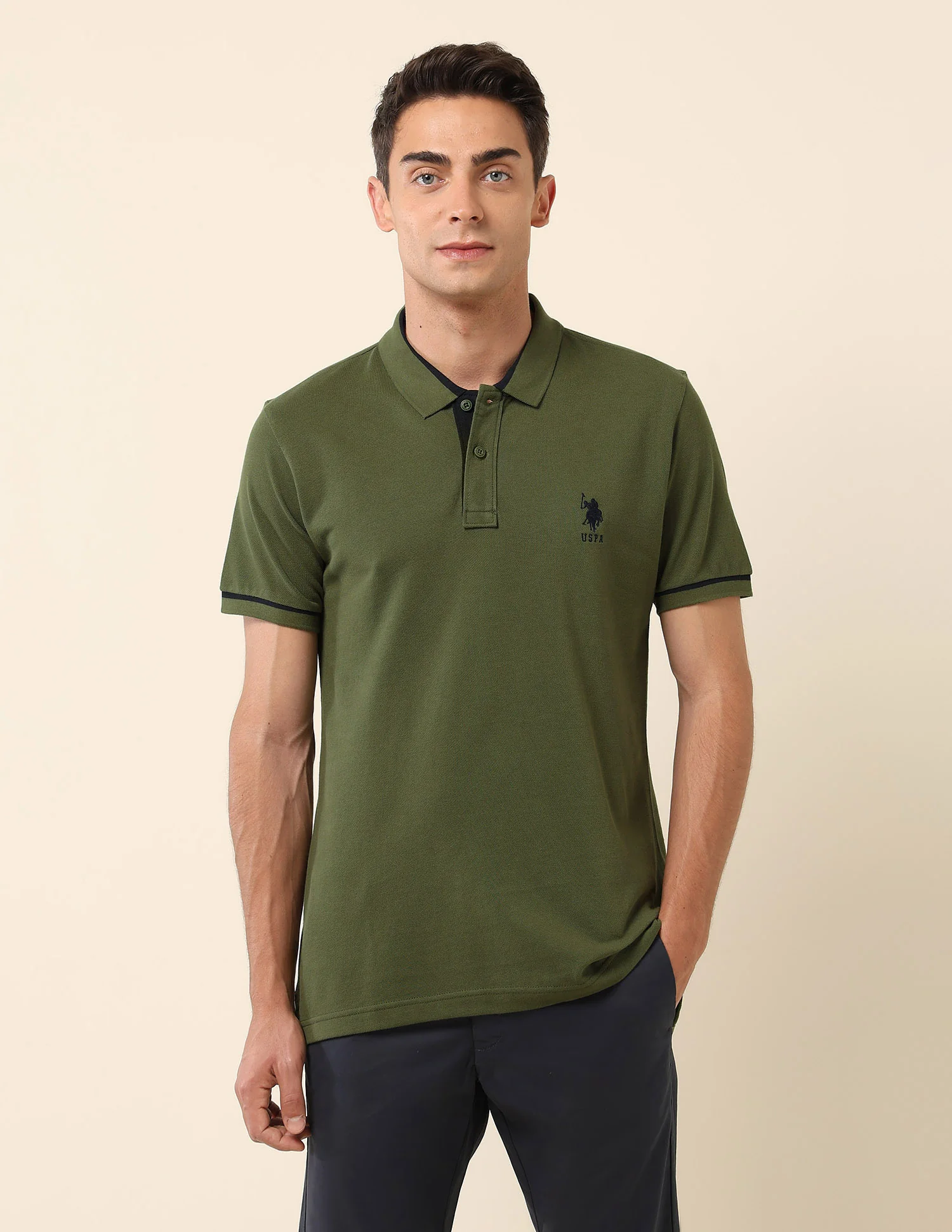 Pure Cotton Slim Fit Polo Shirt - Image 6