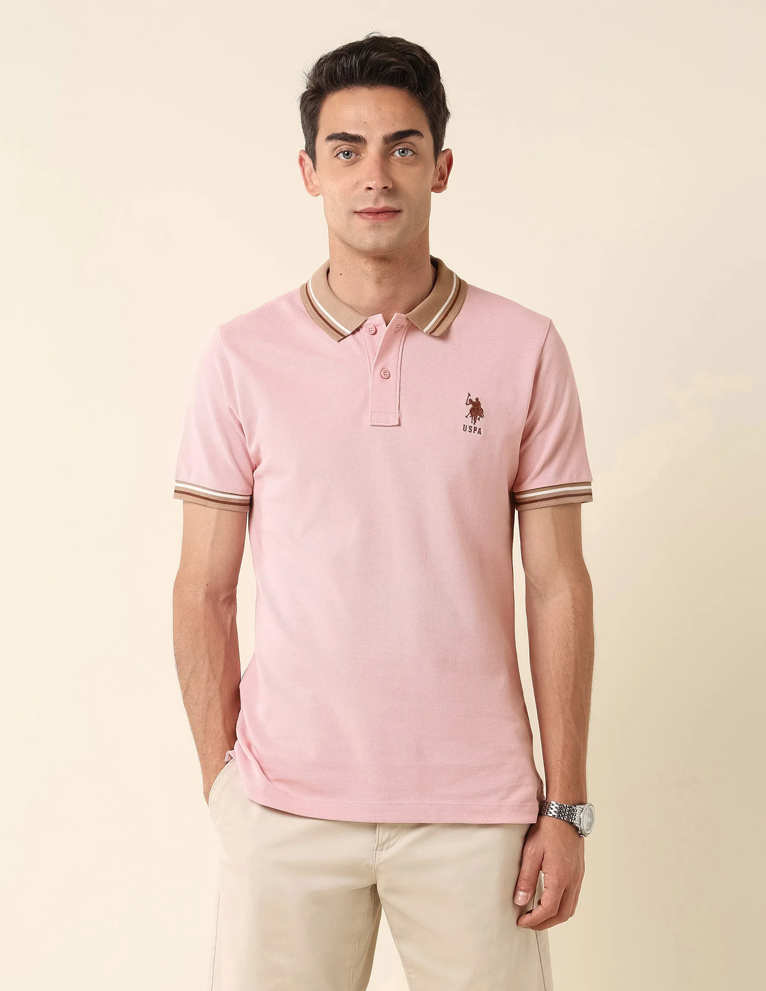 Pure Cotton Slim Fit Polo Shirt