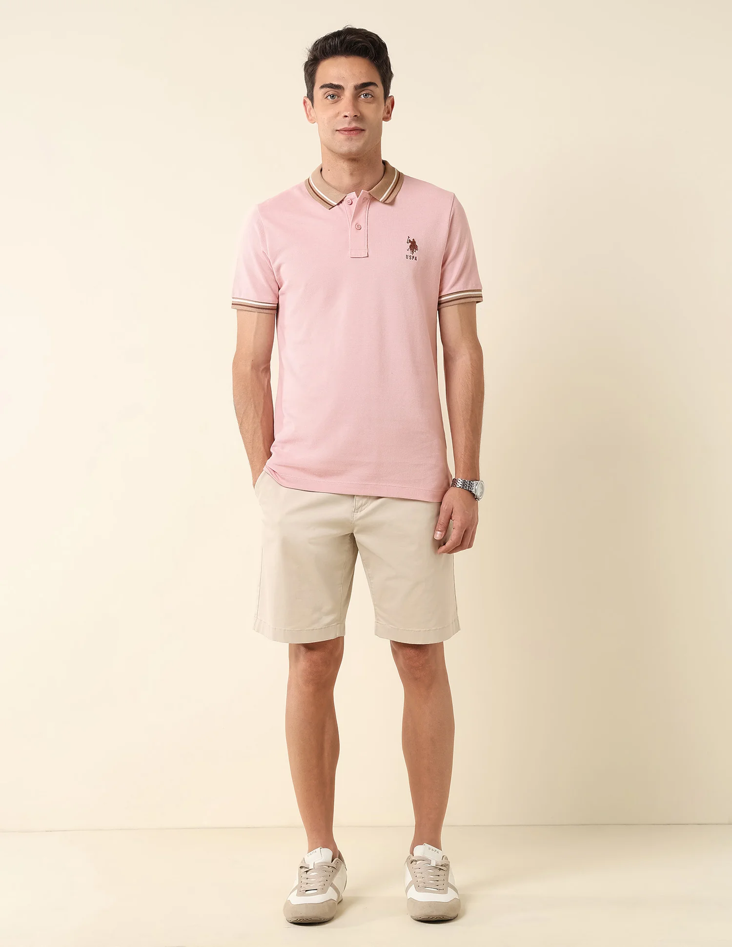 Pure Cotton Slim Fit Polo Shirt - Image 3