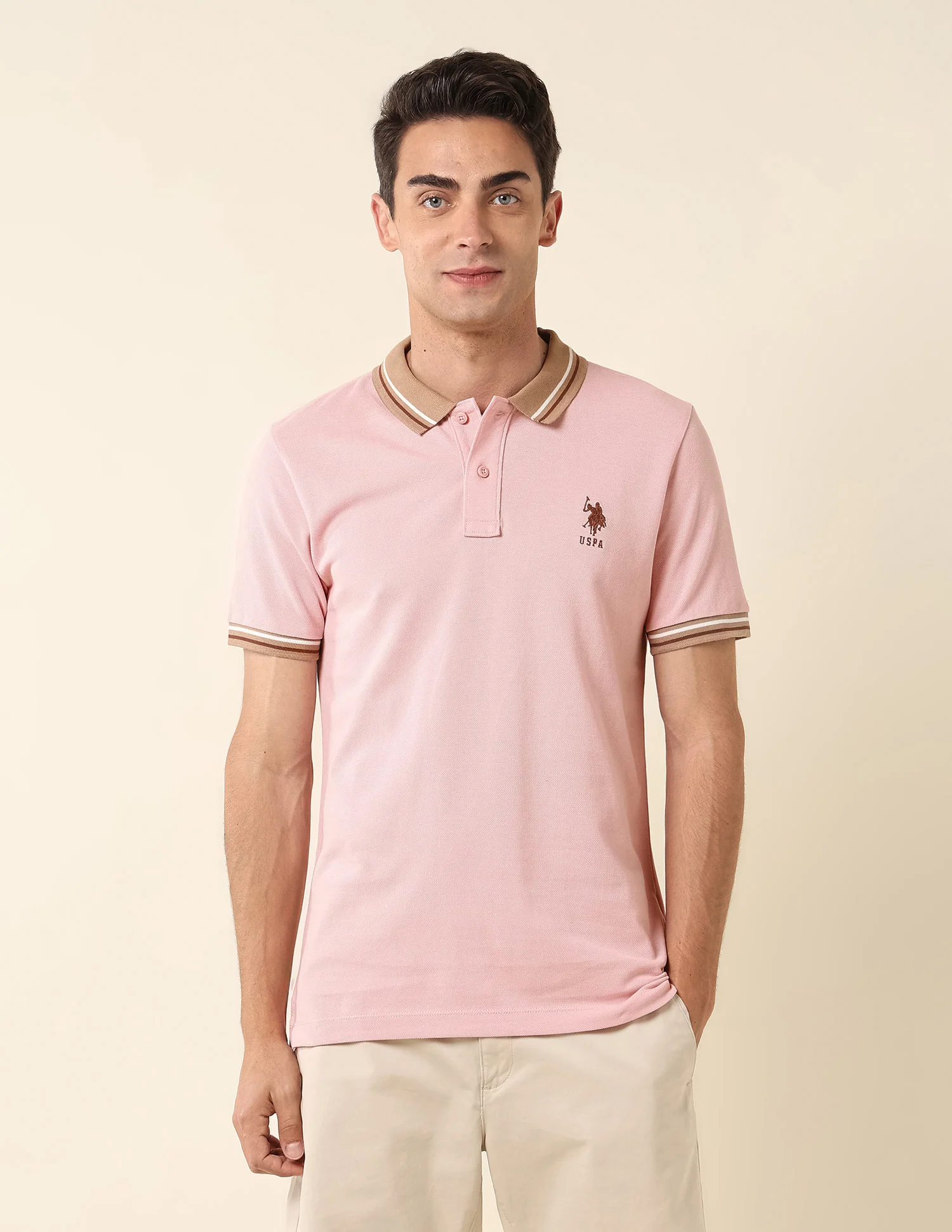 Pure Cotton Slim Fit Polo Shirt - Image 6