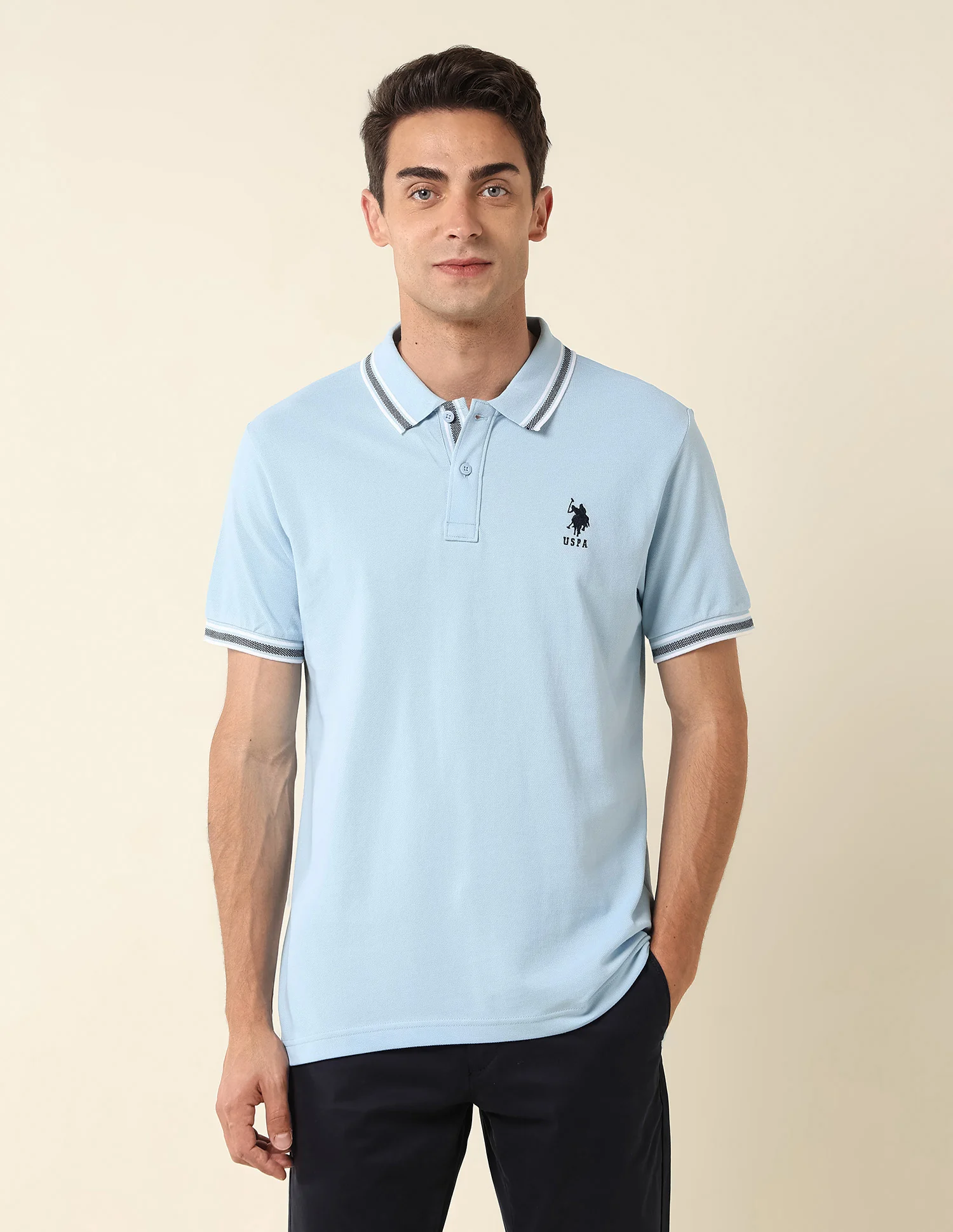 Pure Cotton Slim Fit Polo Shirt - Image 6