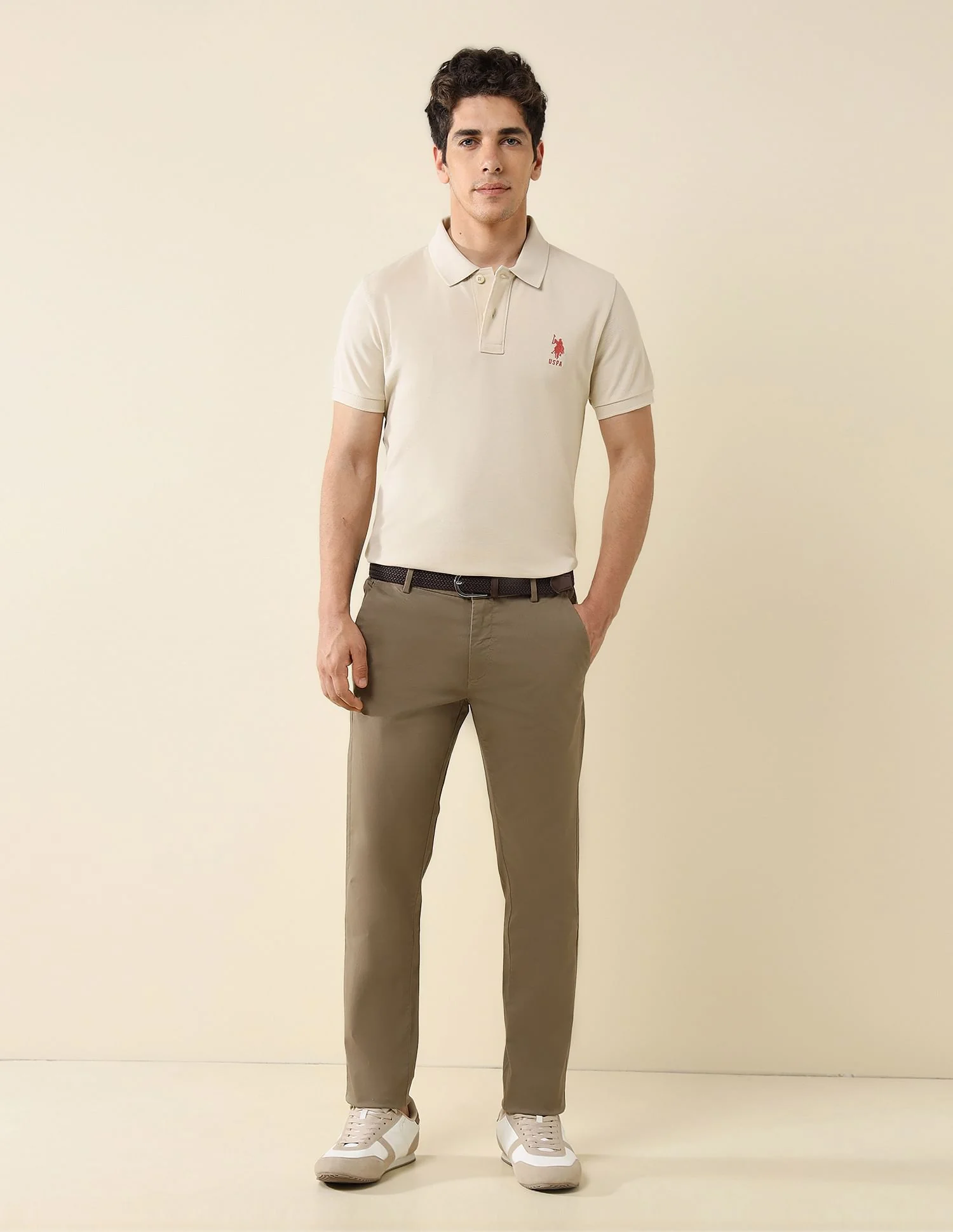 Pure Cotton Slim Fit Polo Shirt - Image 3