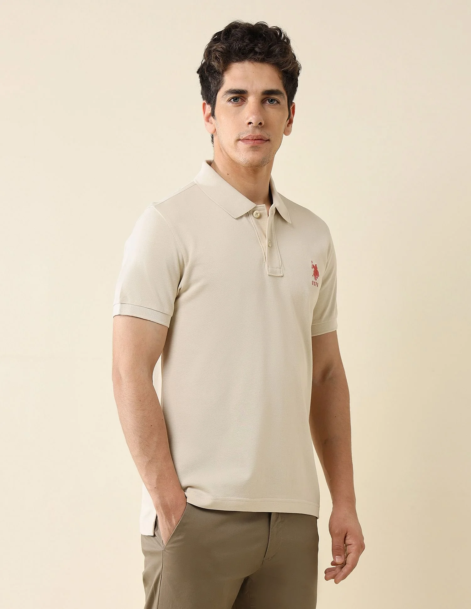 Pure Cotton Slim Fit Polo Shirt - Image 4