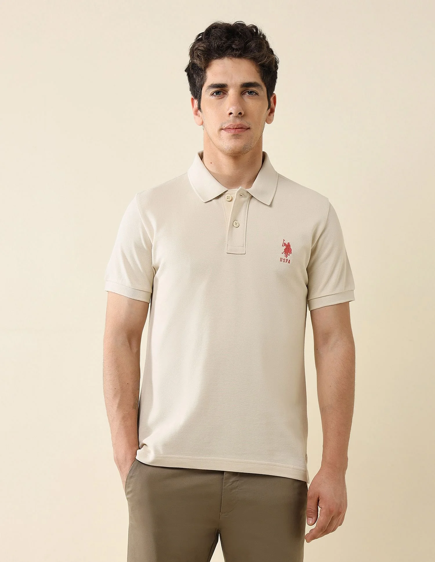 Pure Cotton Slim Fit Polo Shirt - Image 6