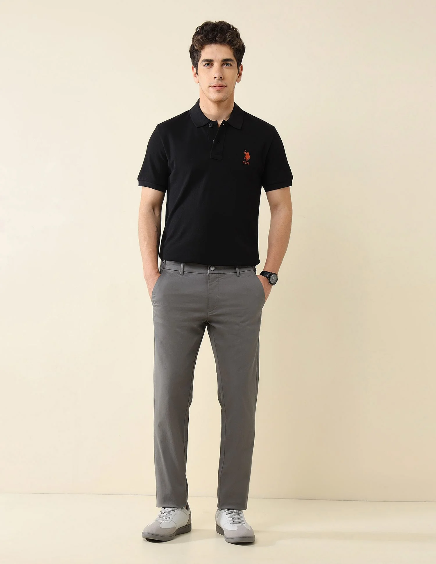 Pure Cotton Slim Fit Polo Shirt - Image 3