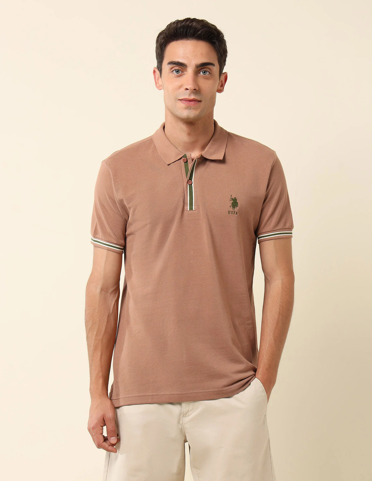 Pure Cotton Slim Fit Polo Shirt - Image 6