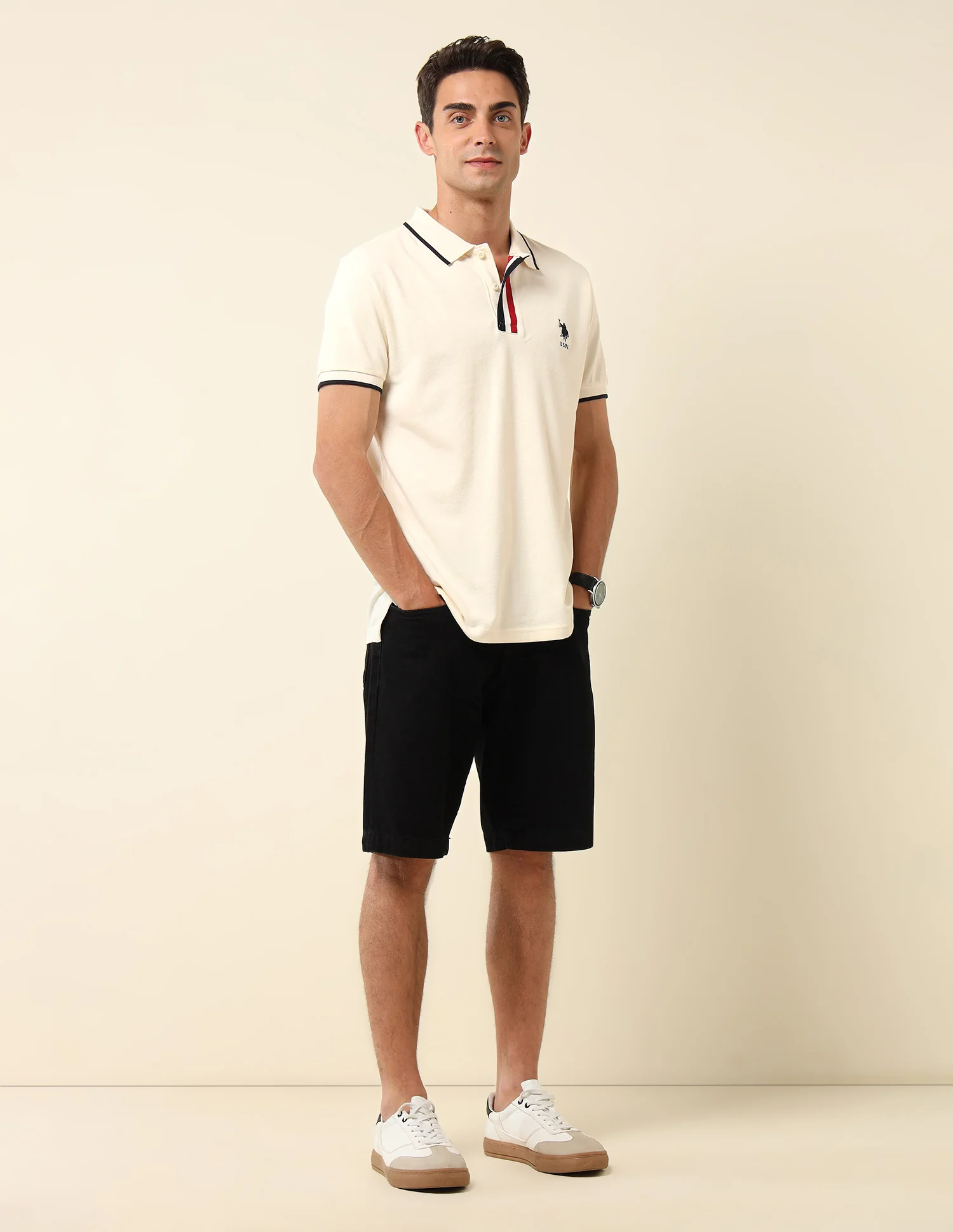 Pure Cotton Slim Fit Polo Shirt - Image 3