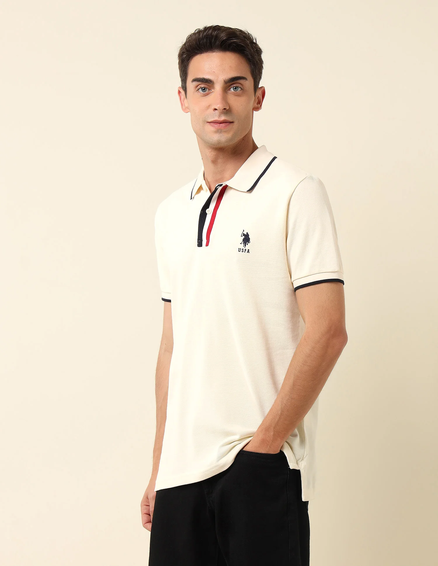 Pure Cotton Slim Fit Polo Shirt - Image 4
