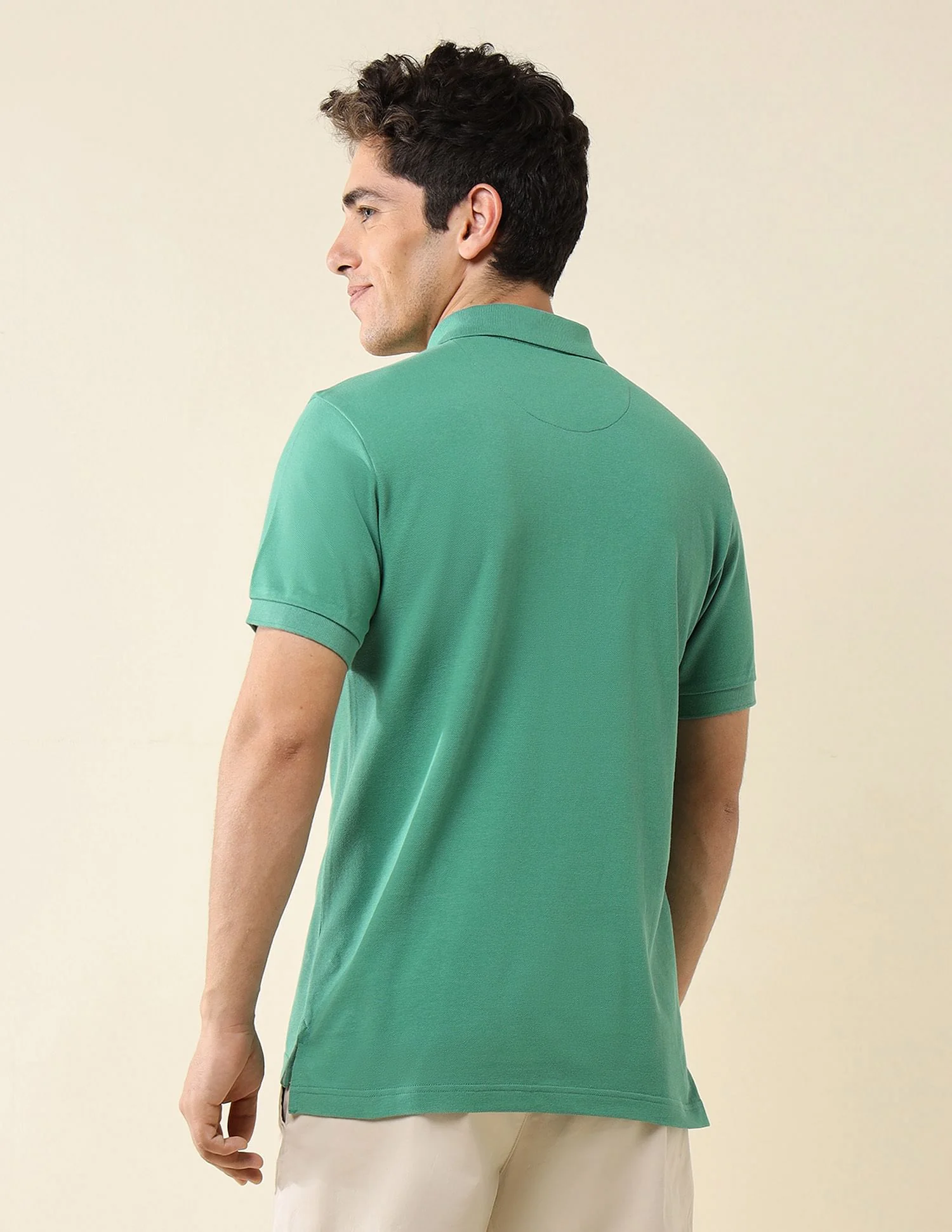 Pure Cotton Slim Fit Polo Shirt - Image 5