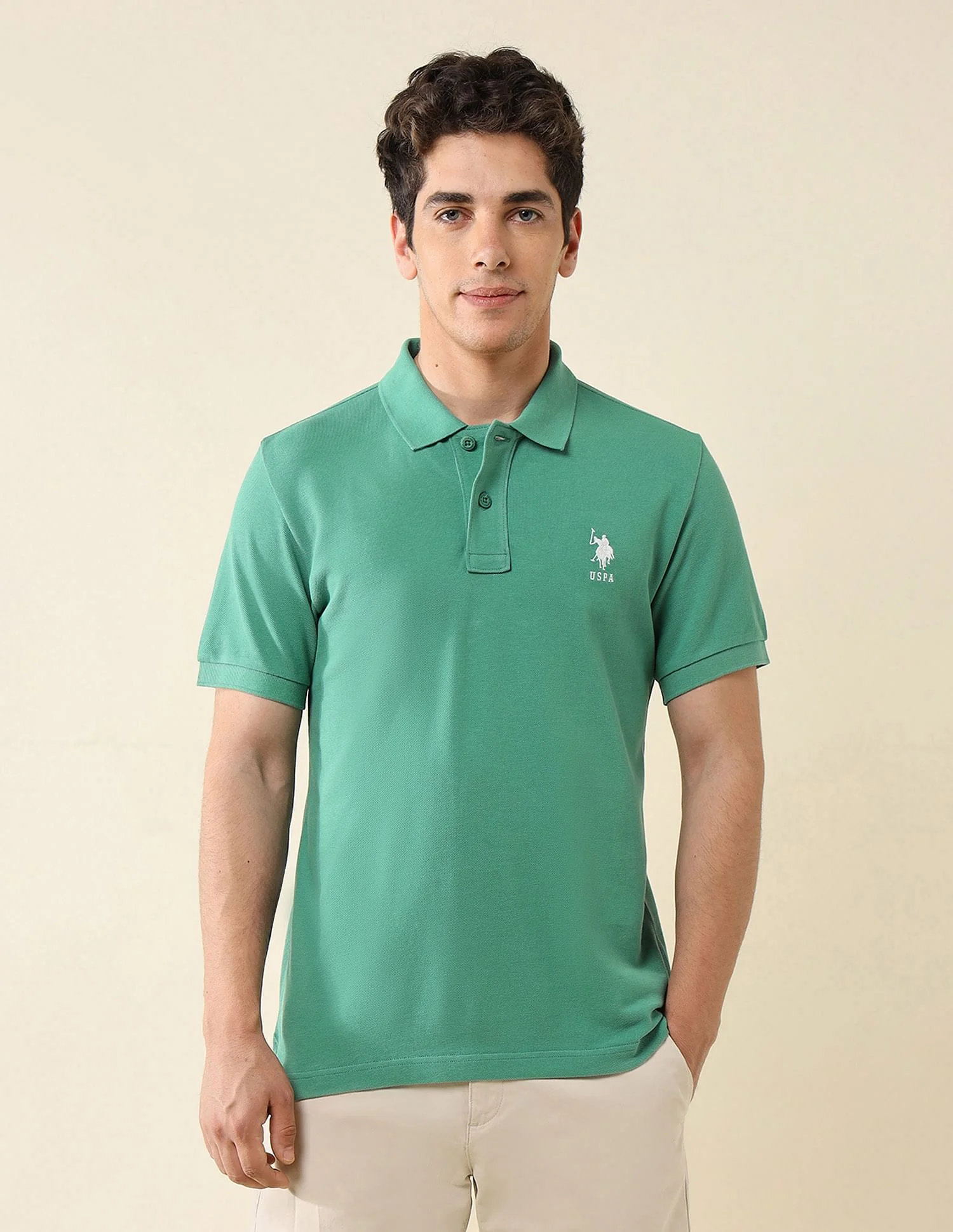 Pure Cotton Slim Fit Polo Shirt - Image 6