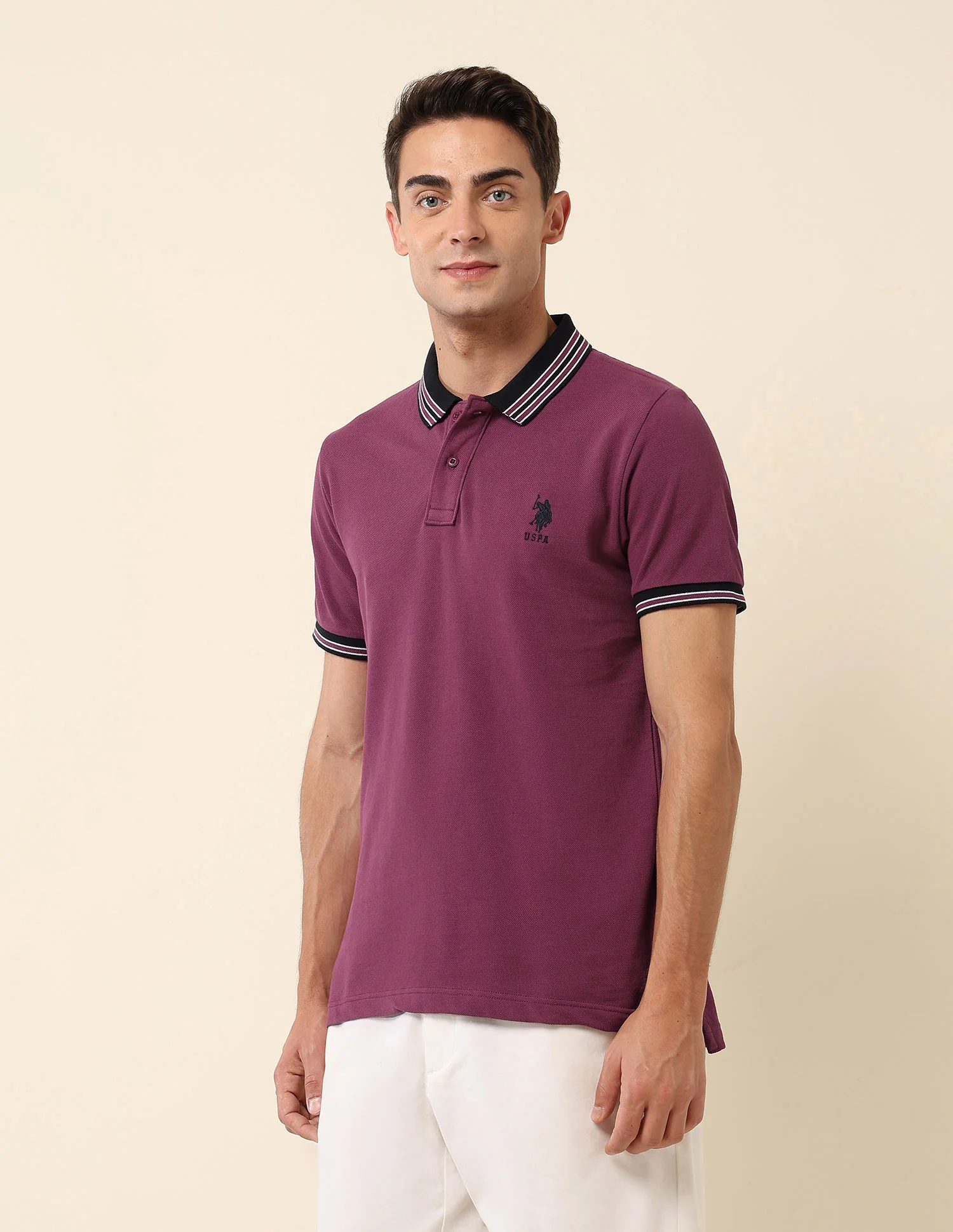 Pure Cotton Slim Fit Polo Shirt - Image 4