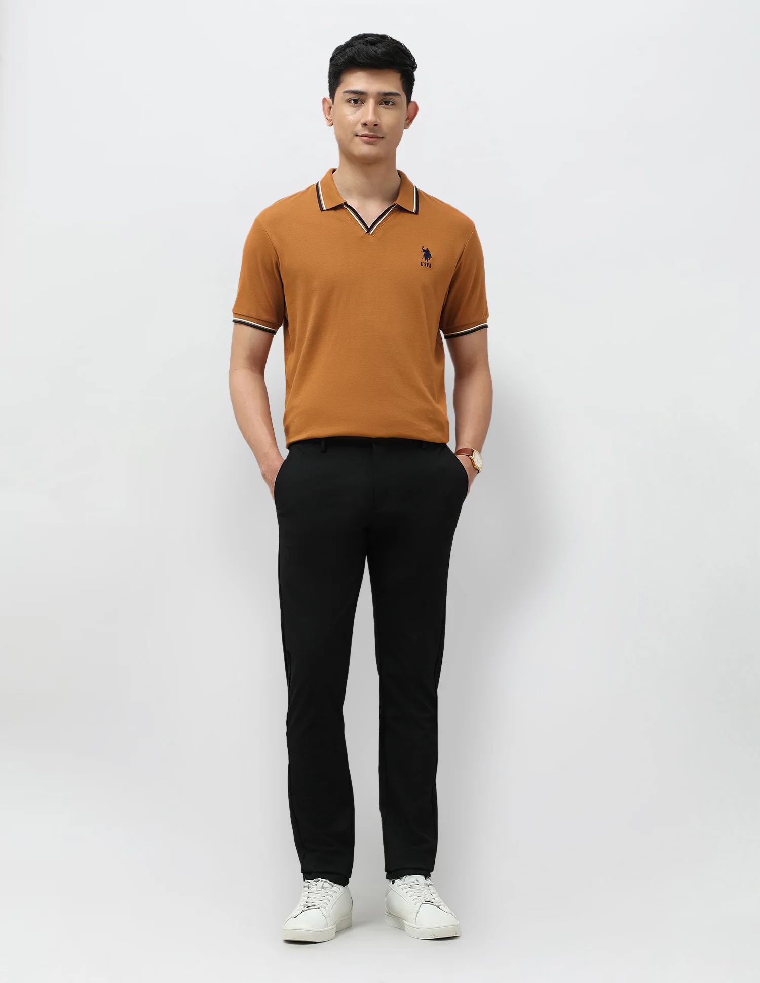 Pure Cotton Slim Fit Polo Shirt - Image 3