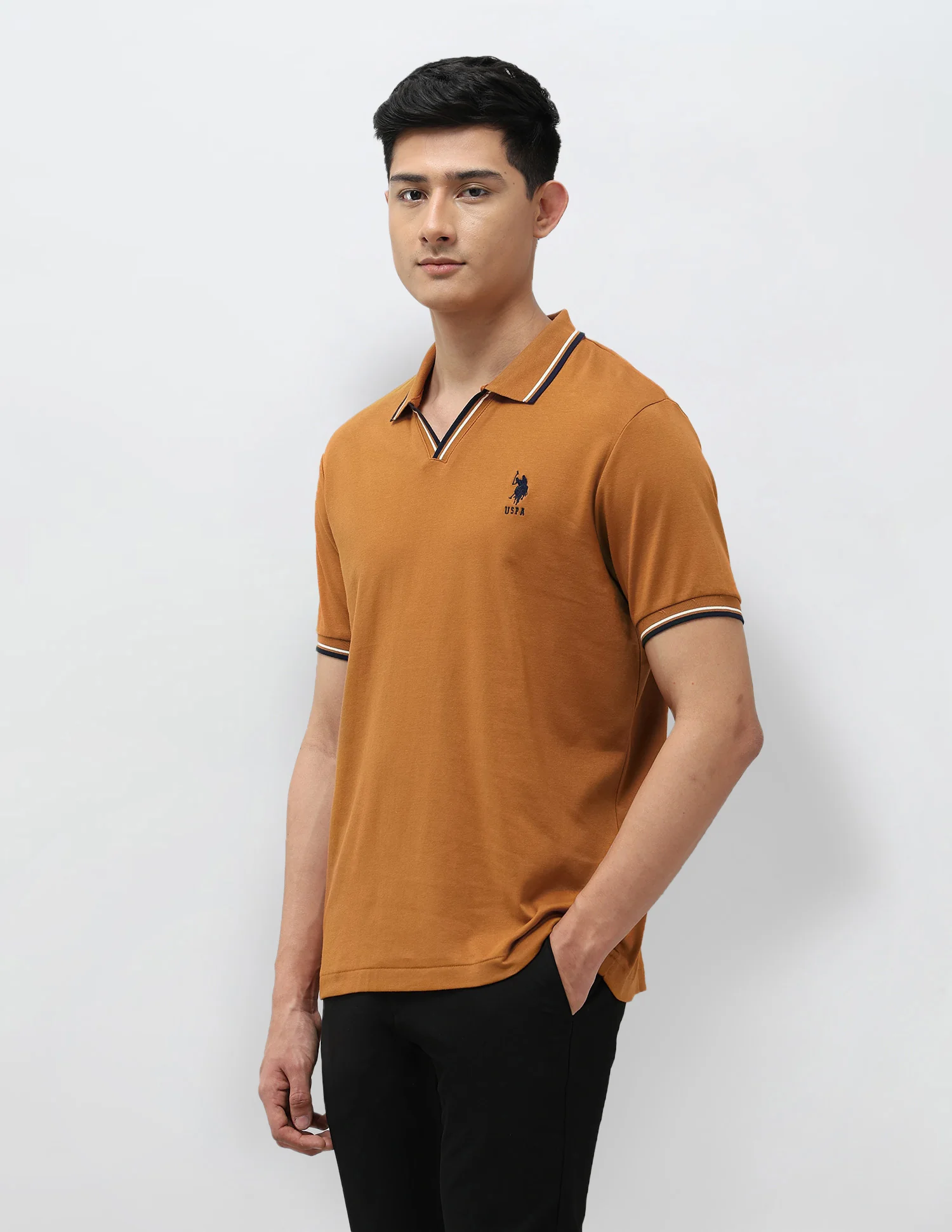 Pure Cotton Slim Fit Polo Shirt - Image 4