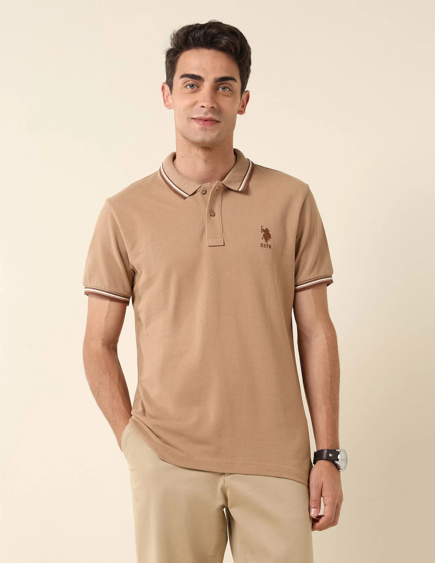 Pure Cotton Slim Fit Polo Shirt