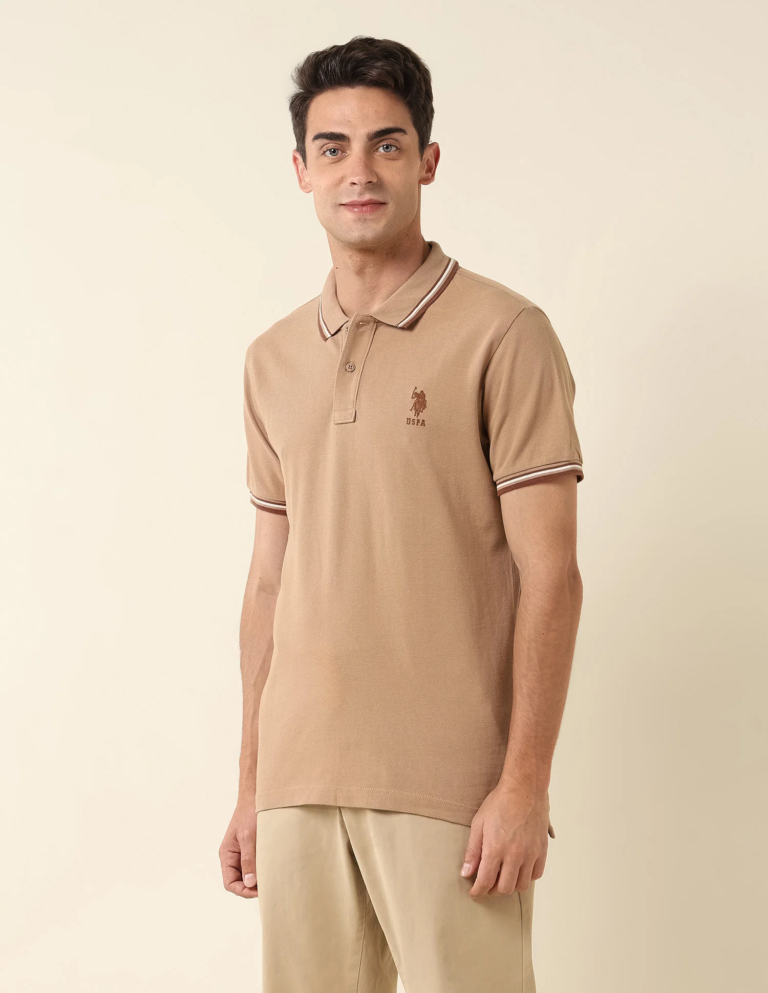 Pure Cotton Slim Fit Polo Shirt - Image 4