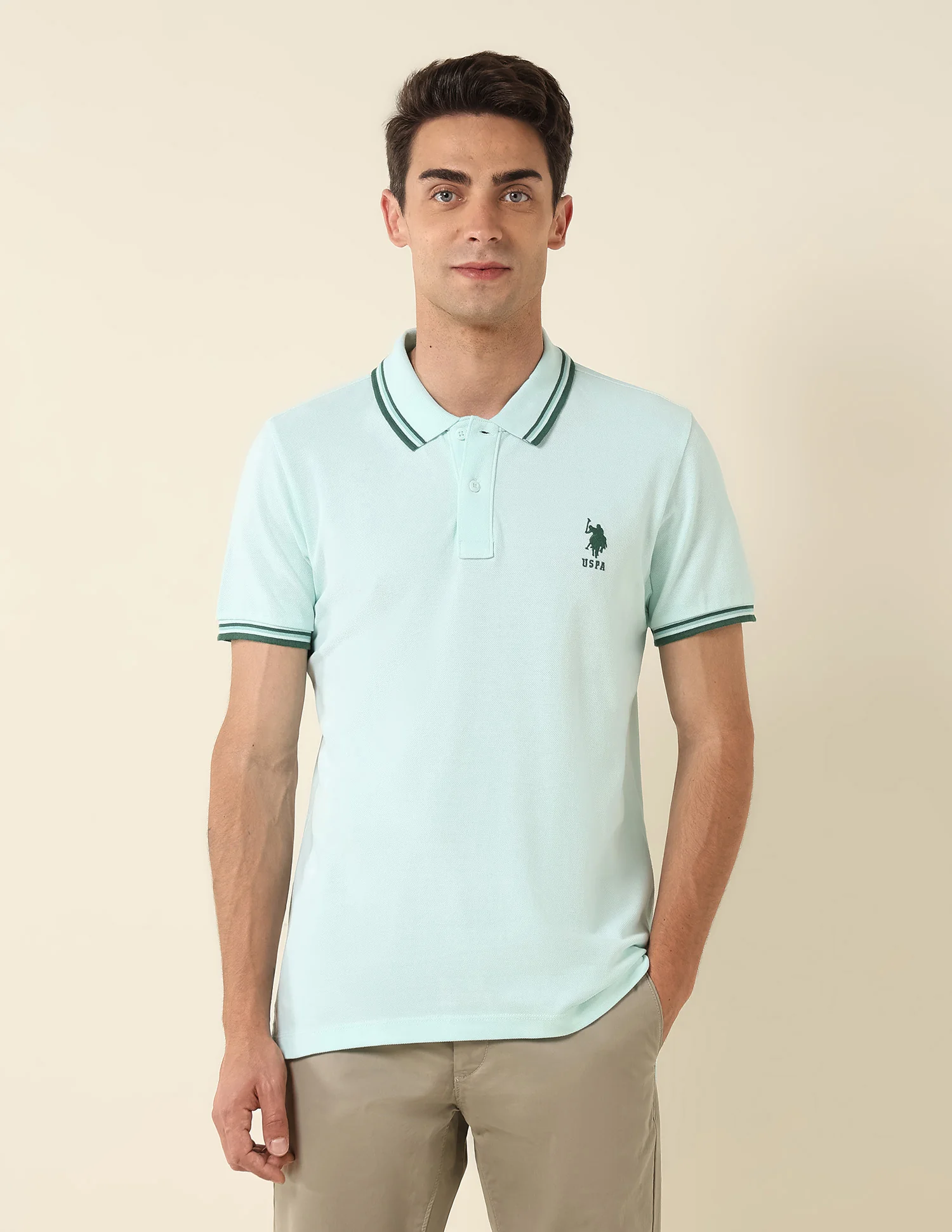 Pure Cotton Slim Fit Polo Shirt - Image 6