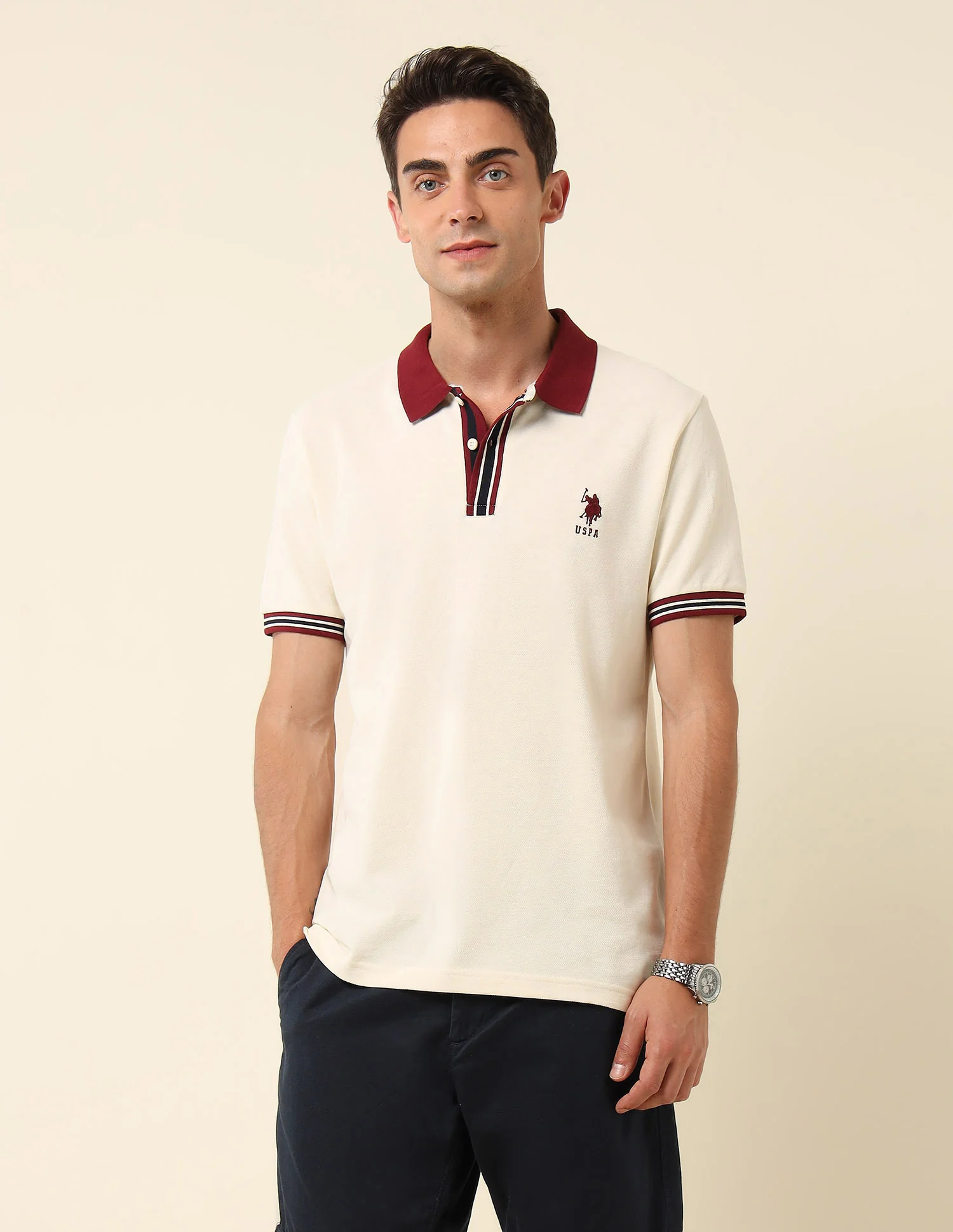 Pure Cotton Slim Fit Polo Shirt