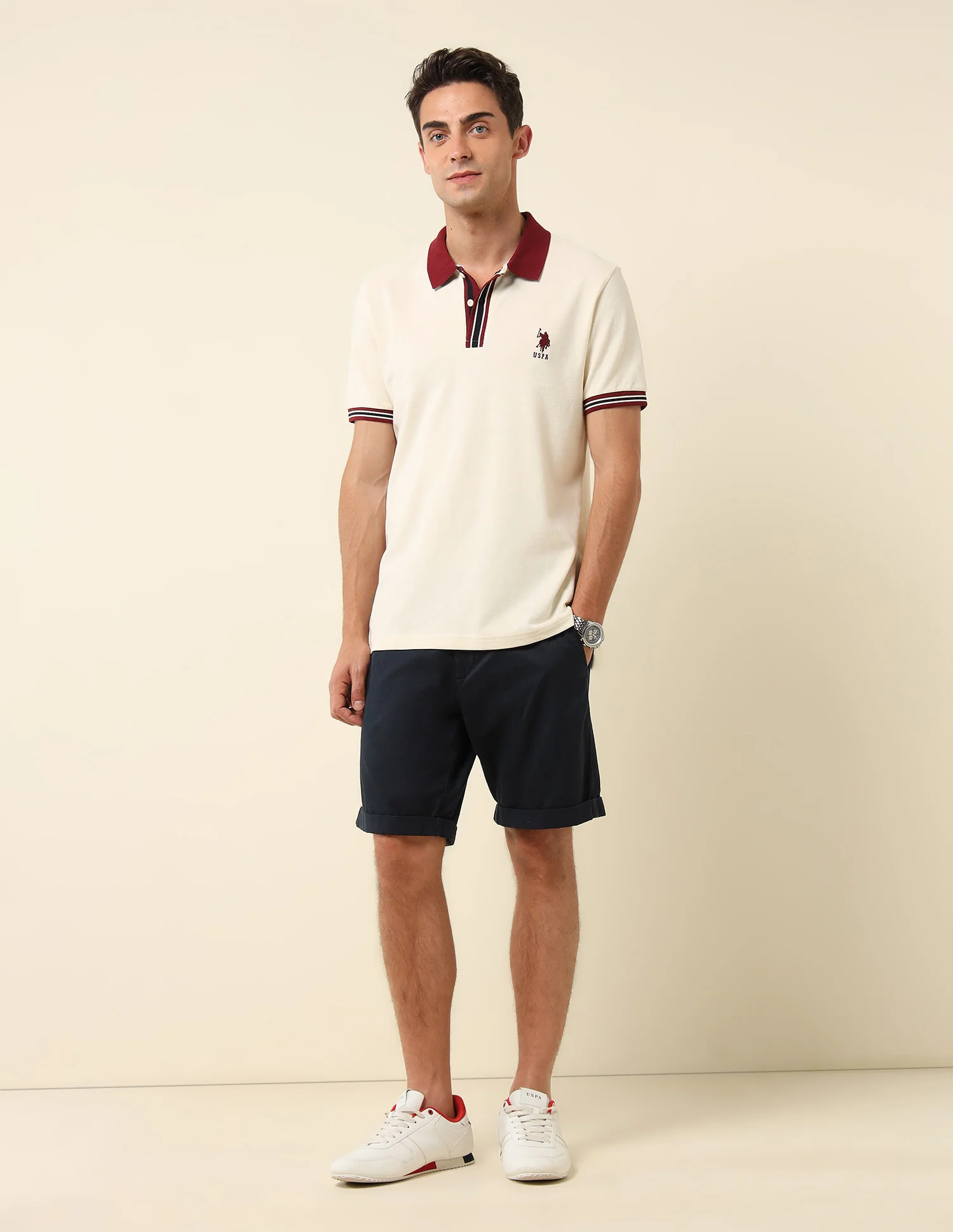 Pure Cotton Slim Fit Polo Shirt - Image 3