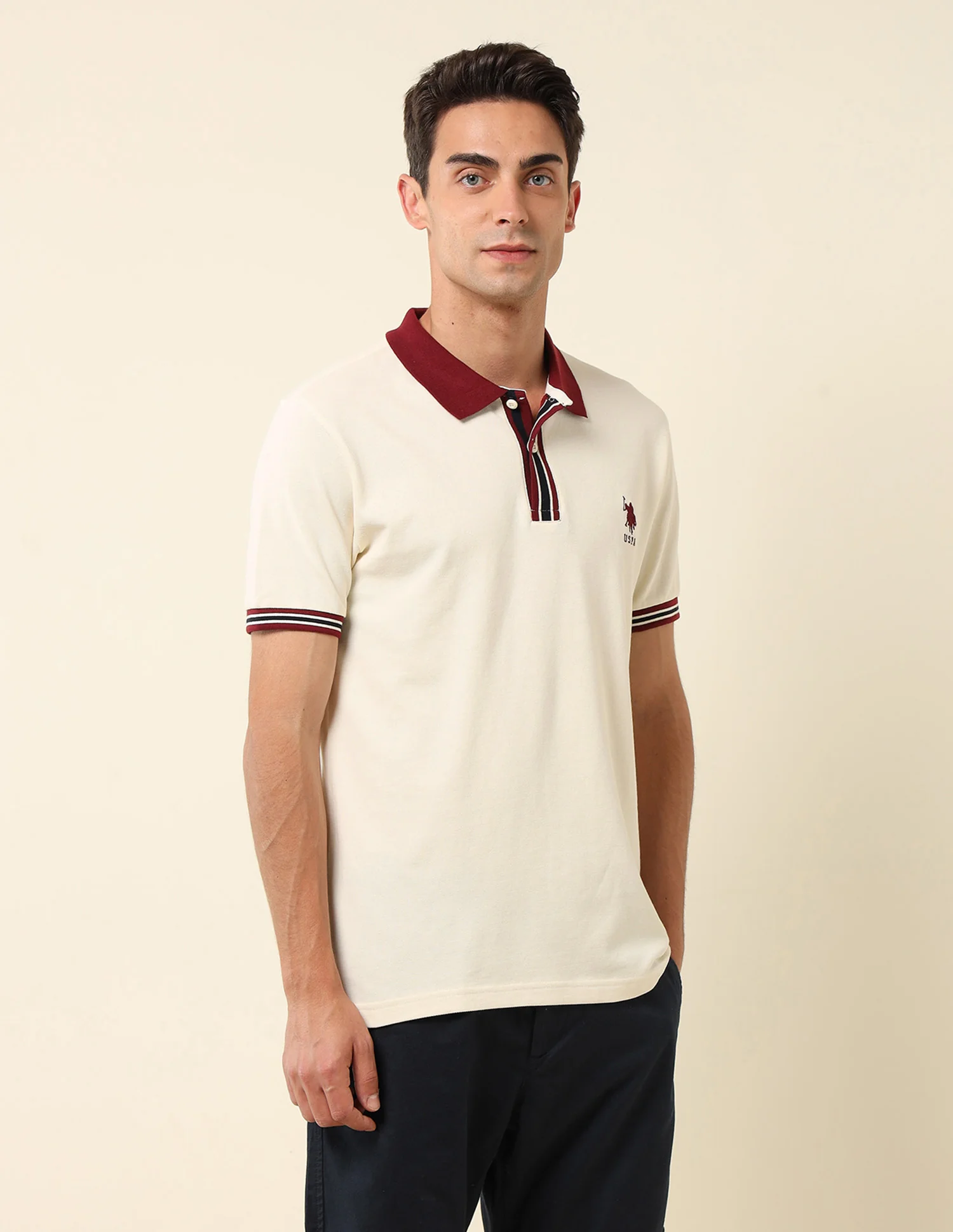 Pure Cotton Slim Fit Polo Shirt - Image 4