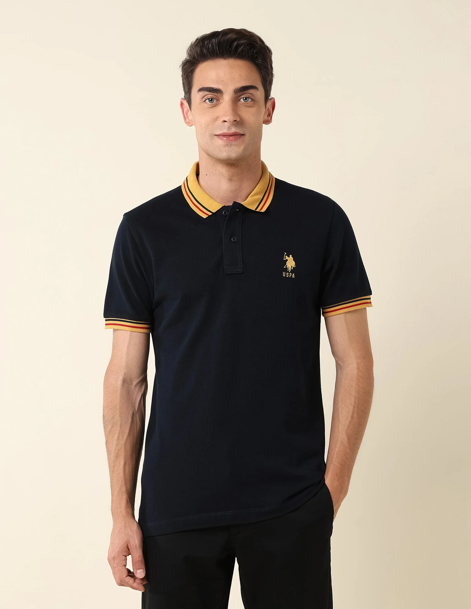 Pure Cotton Slim Fit Polo Shirt - Image 6