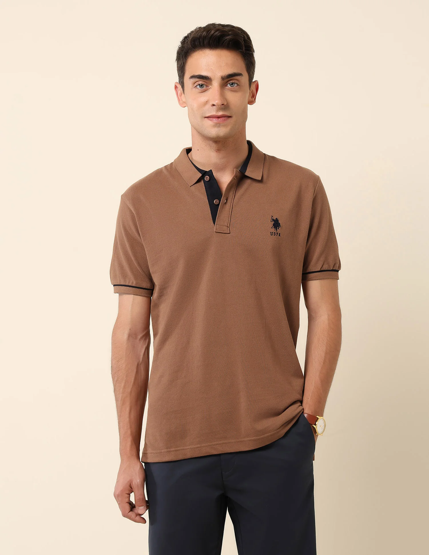 Pure Cotton Slim Fit Polo Shirt