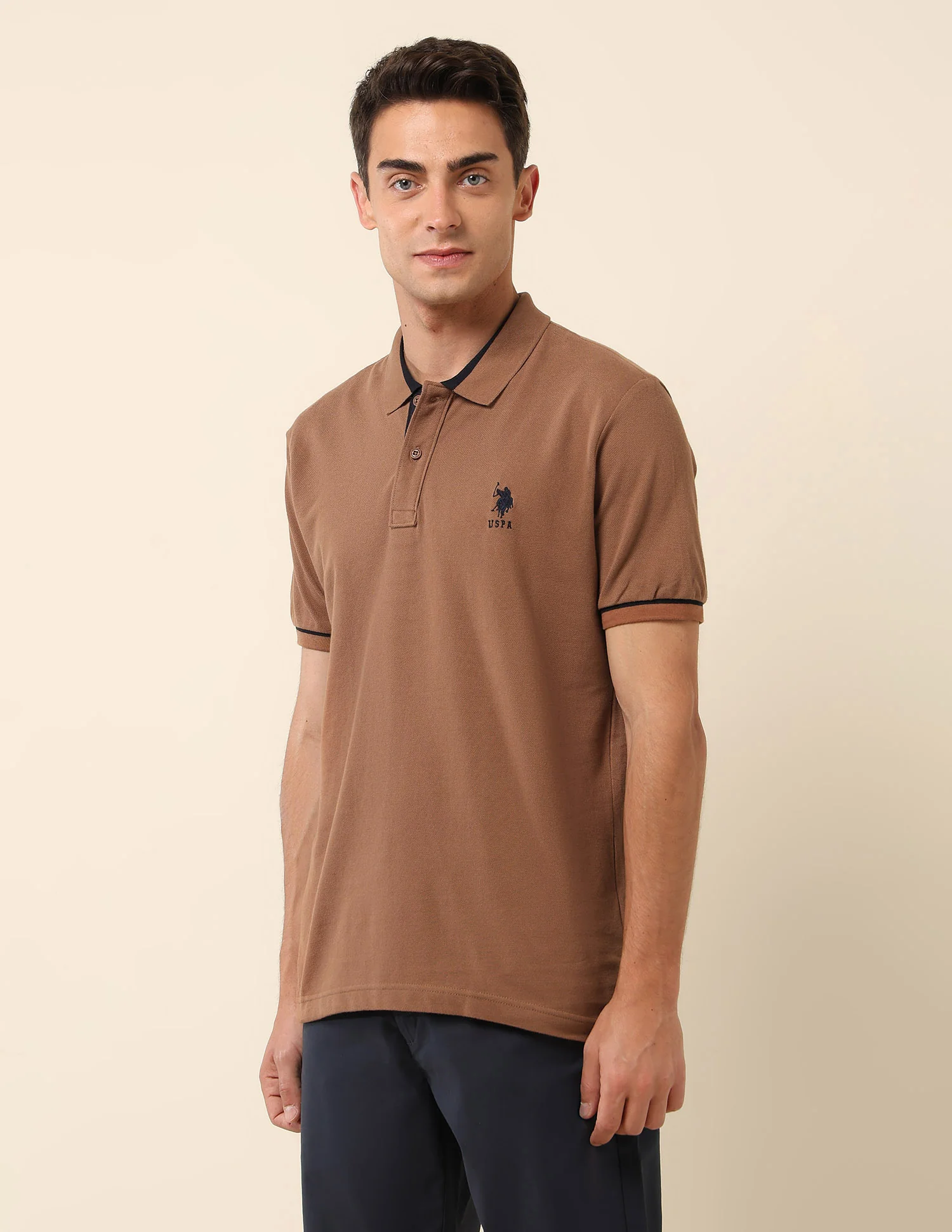 Pure Cotton Slim Fit Polo Shirt - Image 4