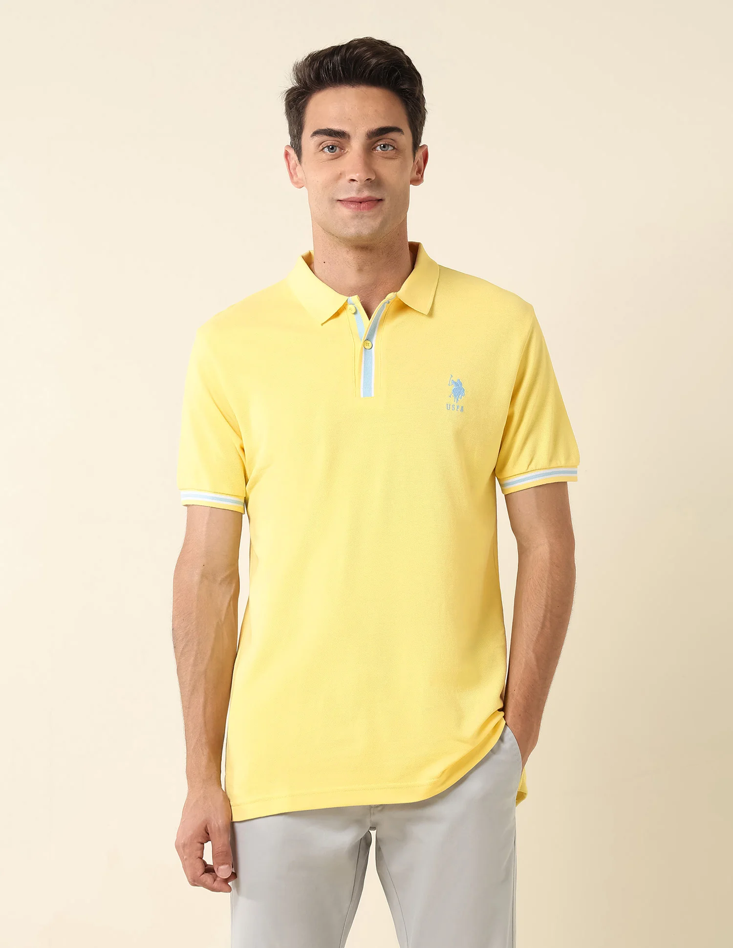 Pure Cotton Slim Fit Polo Shirt - Image 6