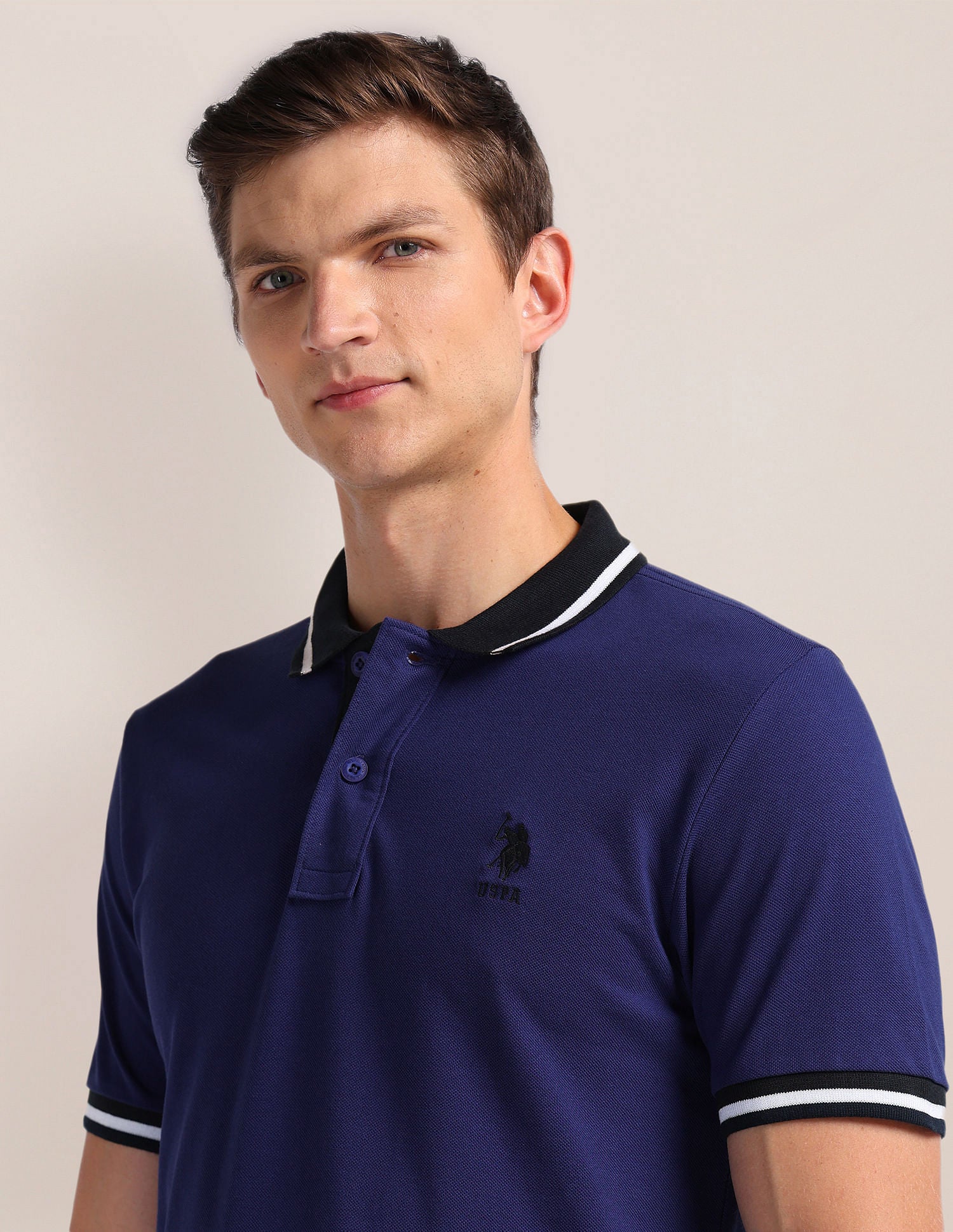 Pure Cotton Slim Fit Polo Shirt - Image 3