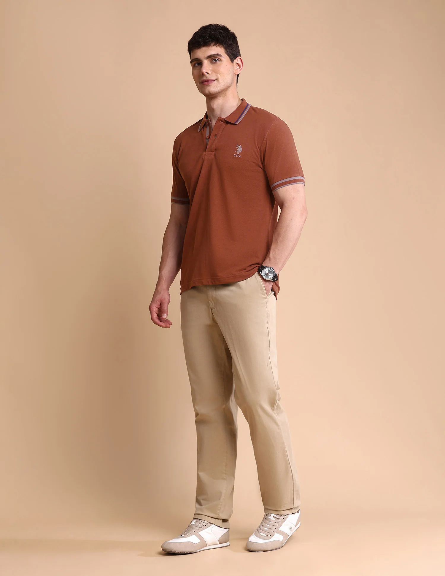 Pure Cotton Slim Fit Polo Shirt - Image 3