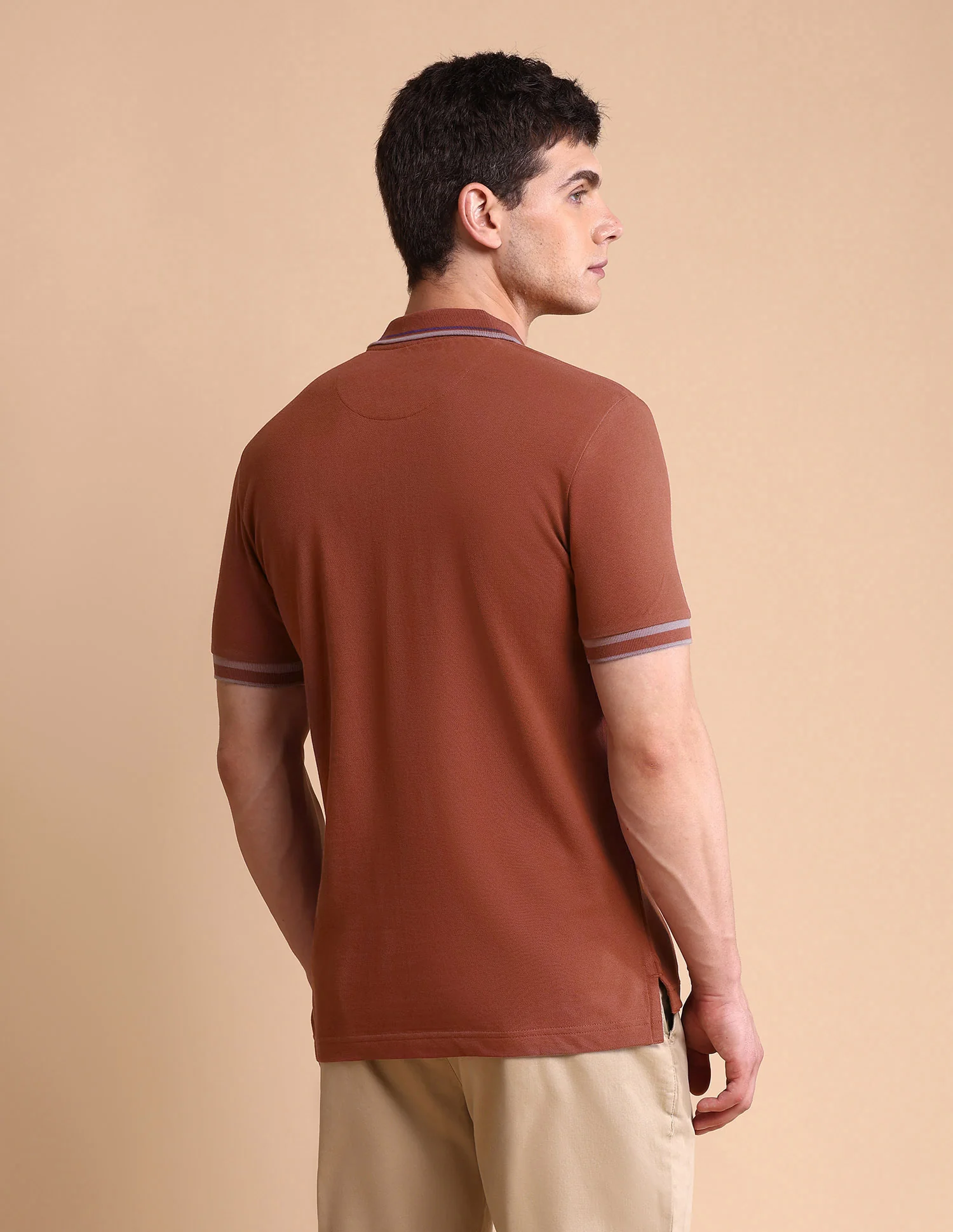 Pure Cotton Slim Fit Polo Shirt - Image 5