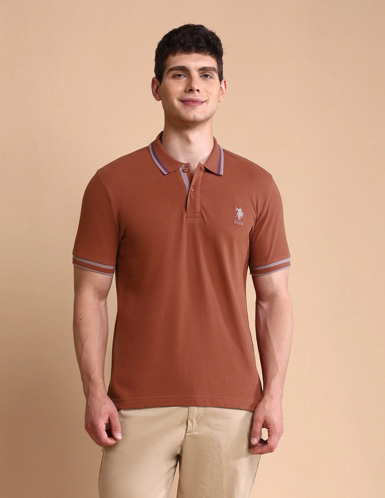 Pure Cotton Slim Fit Polo Shirt - Image 6