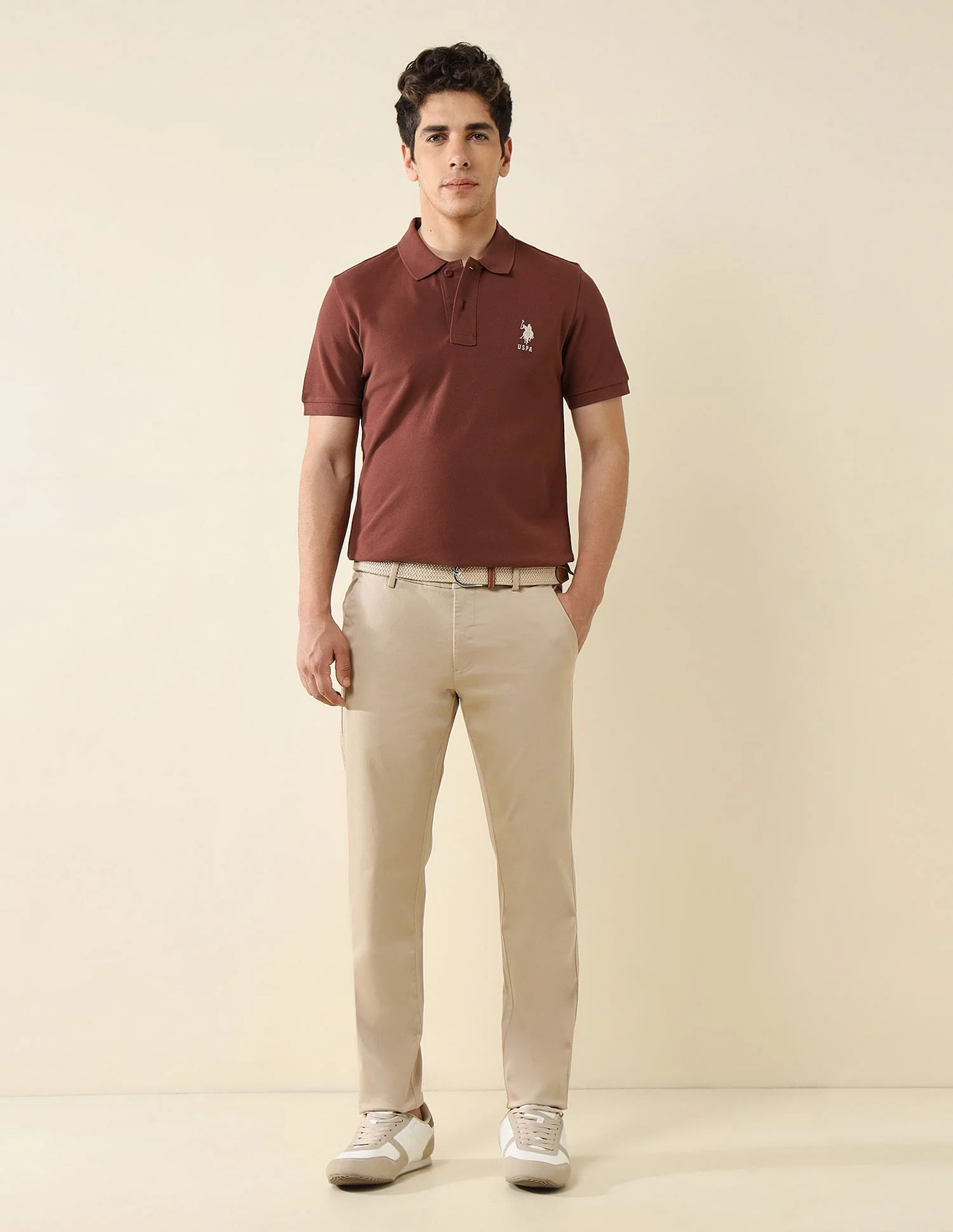 Pure Cotton Slim Fit Polo Shirt - Image 3
