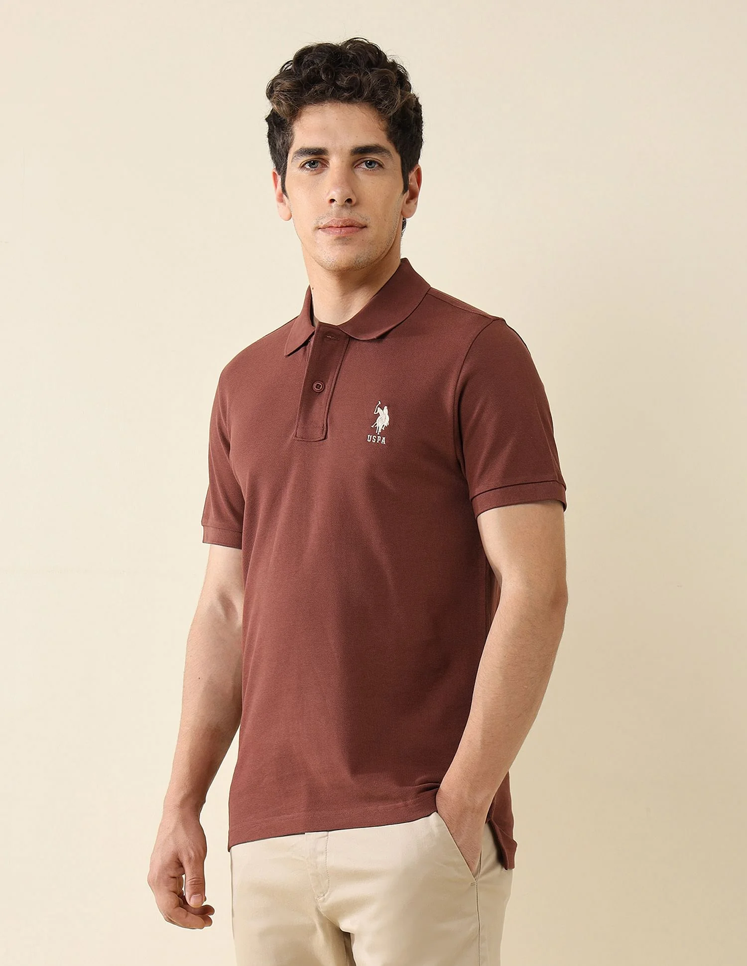 Pure Cotton Slim Fit Polo Shirt - Image 4