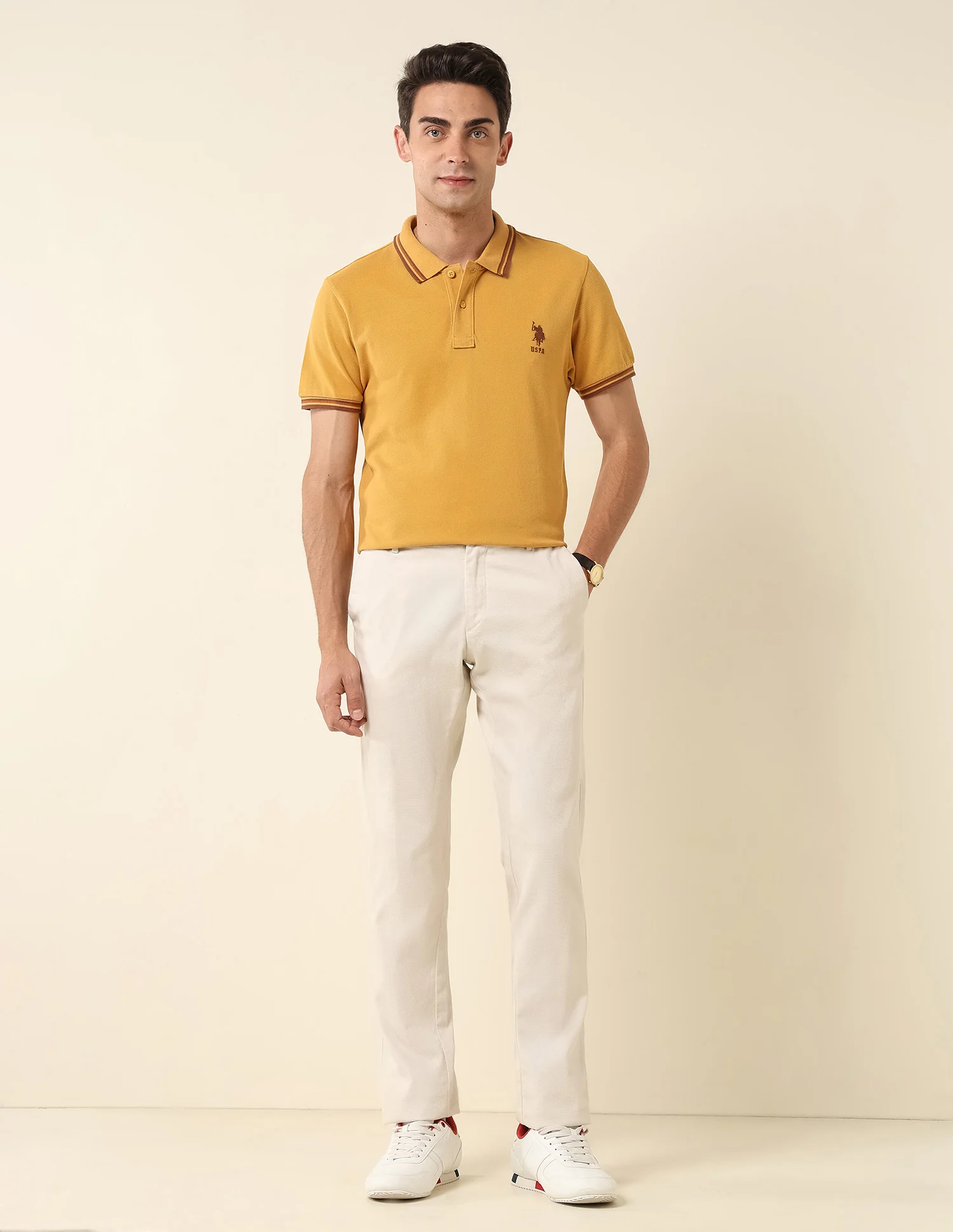 Pure Cotton Slim Fit Polo Shirt - Image 3