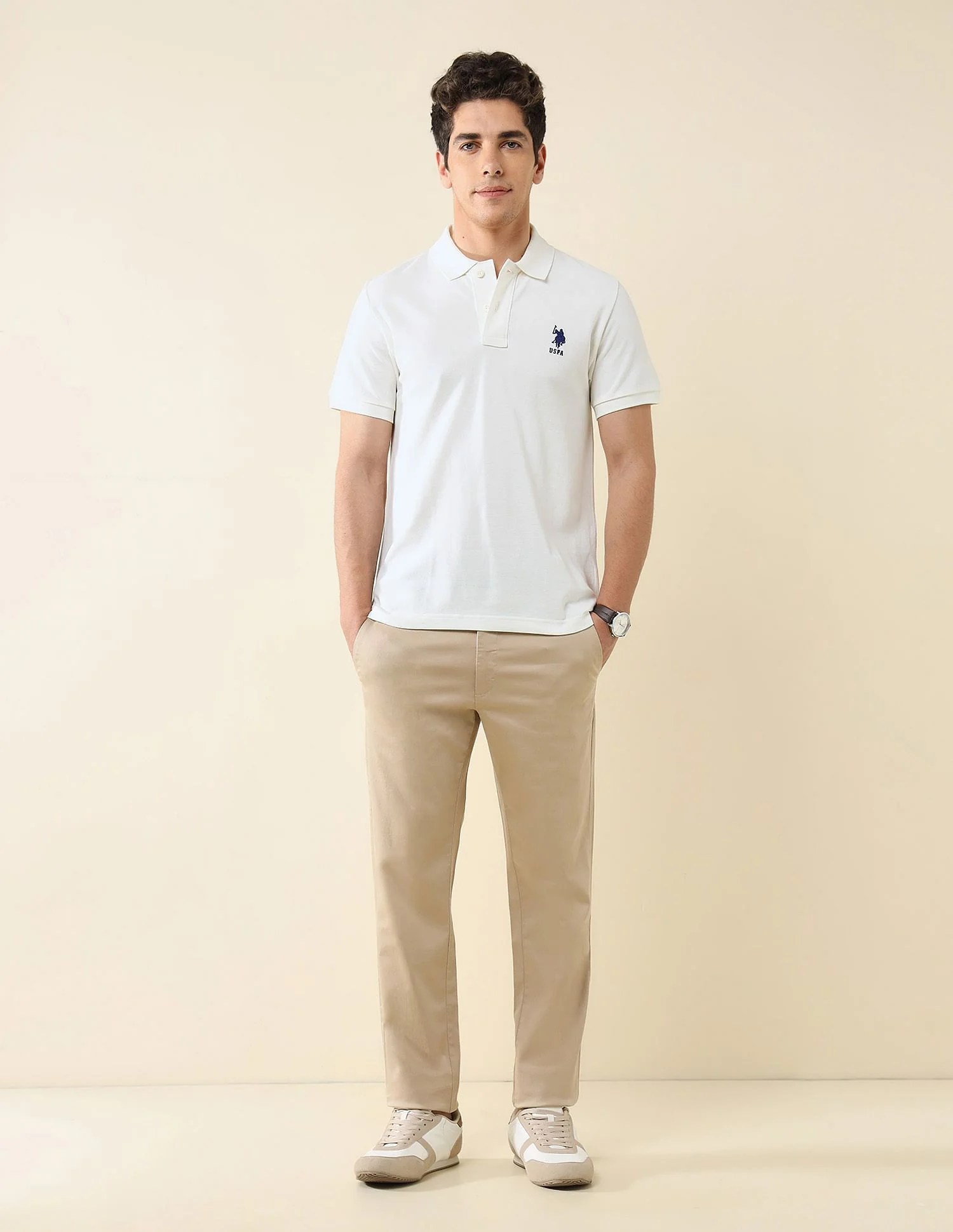 Pure Cotton Slim Fit Polo Shirt - Image 3