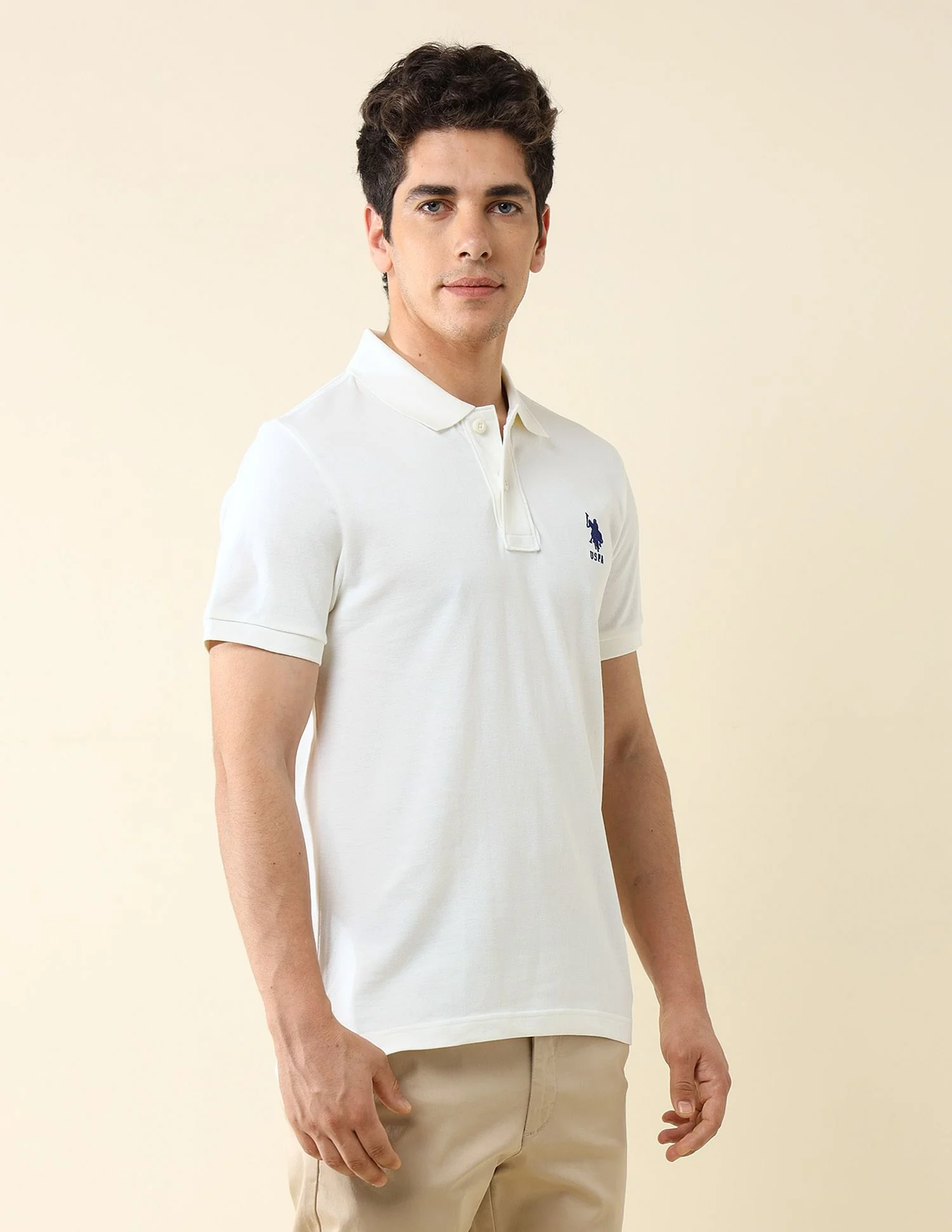 Pure Cotton Slim Fit Polo Shirt - Image 4