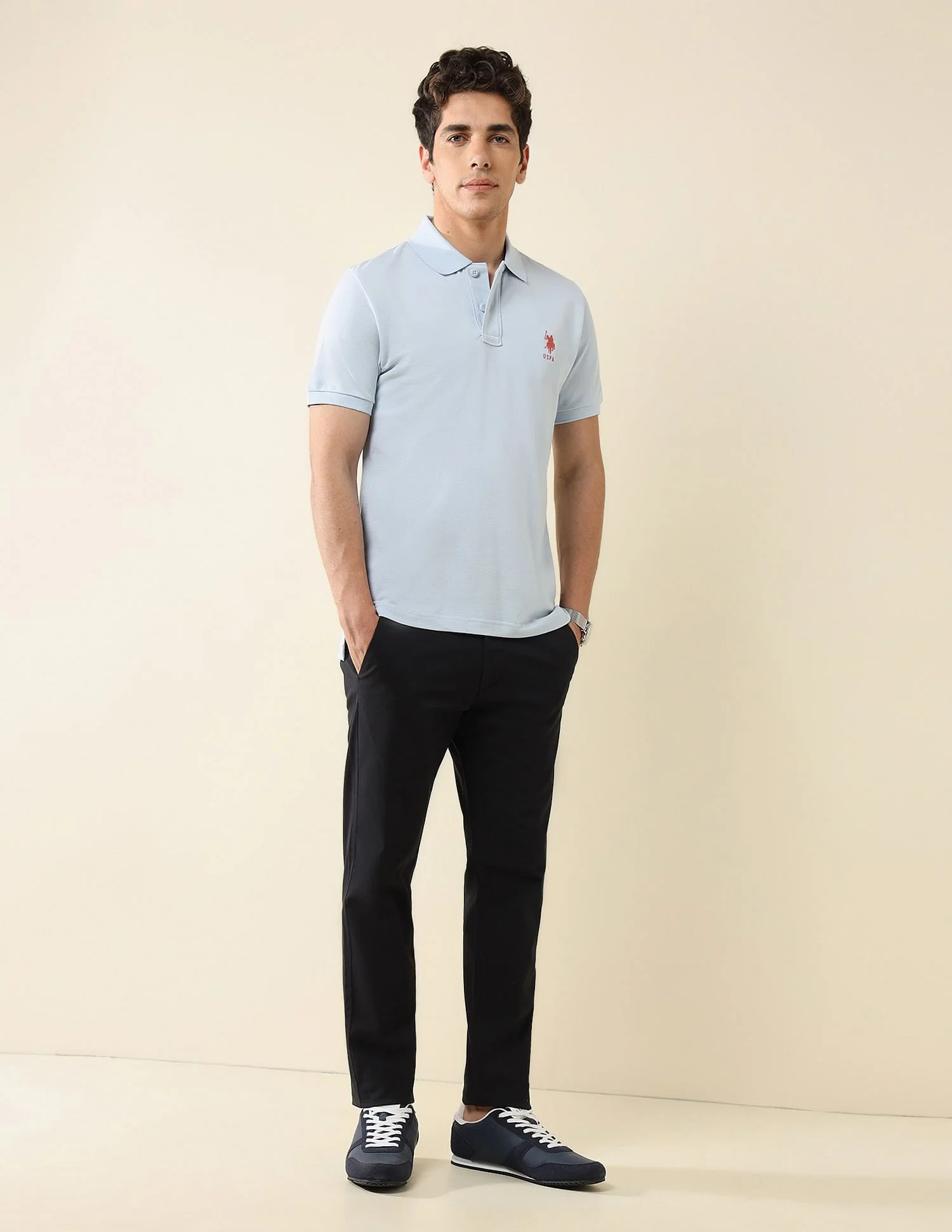 Pure Cotton Slim Fit Polo Shirt - Image 3