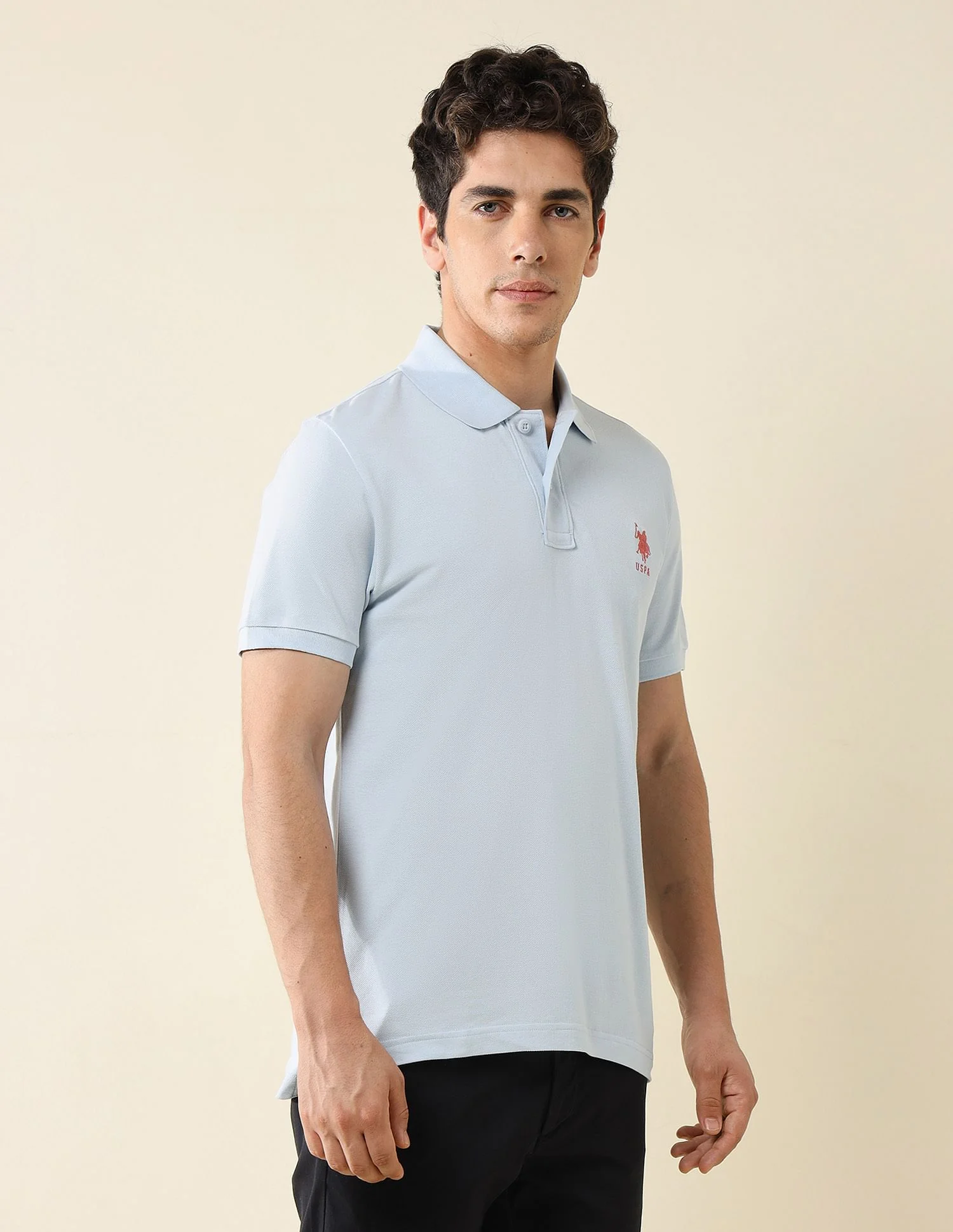 Pure Cotton Slim Fit Polo Shirt - Image 4