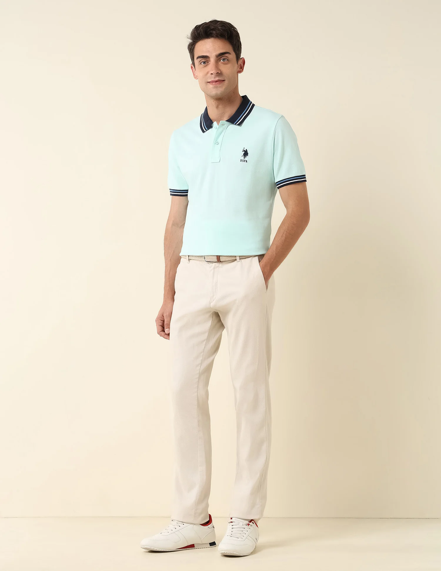 Pure Cotton Slim Fit Polo Shirt - Image 3