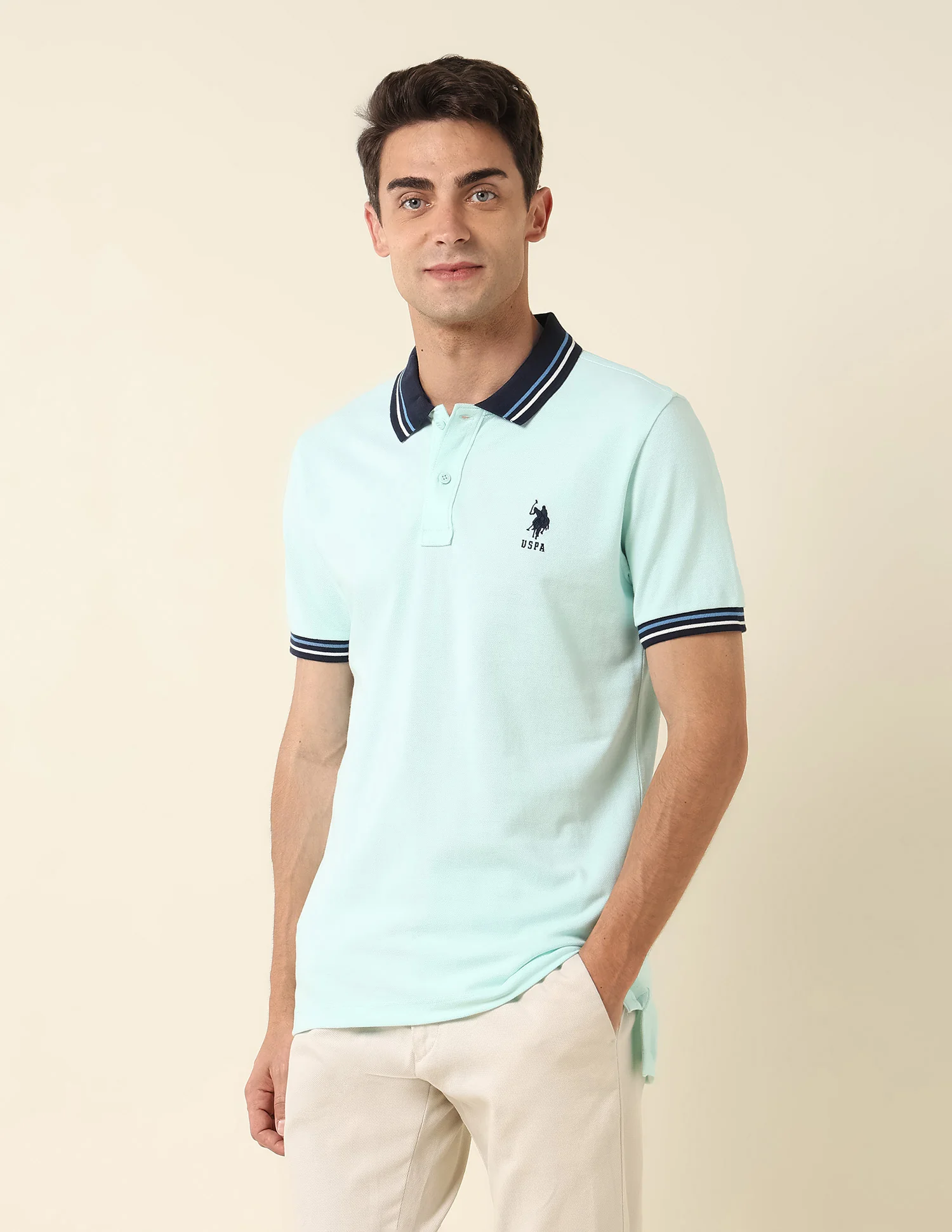 Pure Cotton Slim Fit Polo Shirt - Image 4