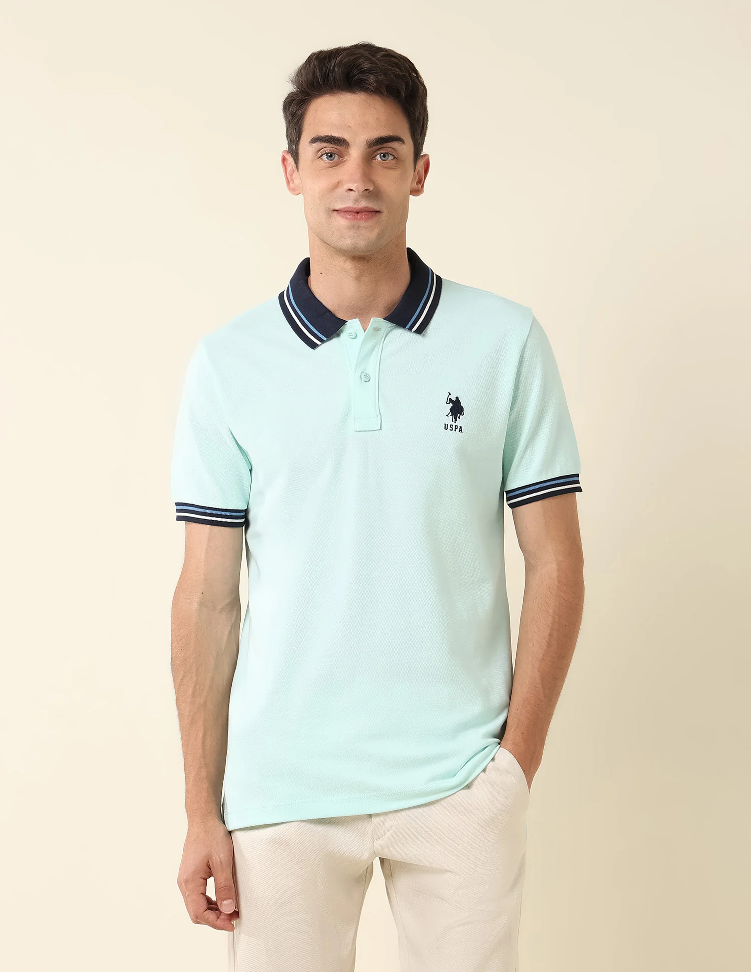 Pure Cotton Slim Fit Polo Shirt - Image 6