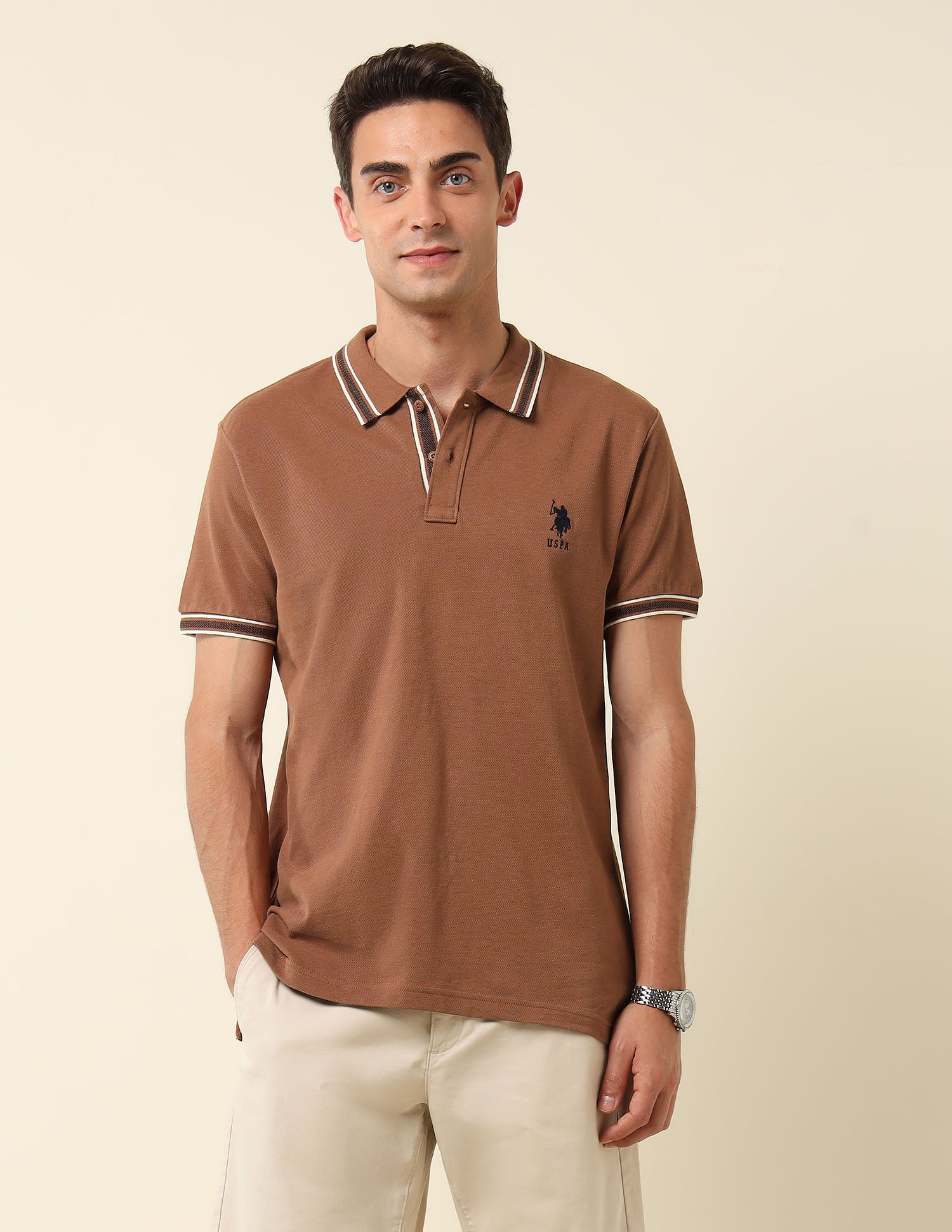 Pure Cotton Slim Fit Polo Shirt
