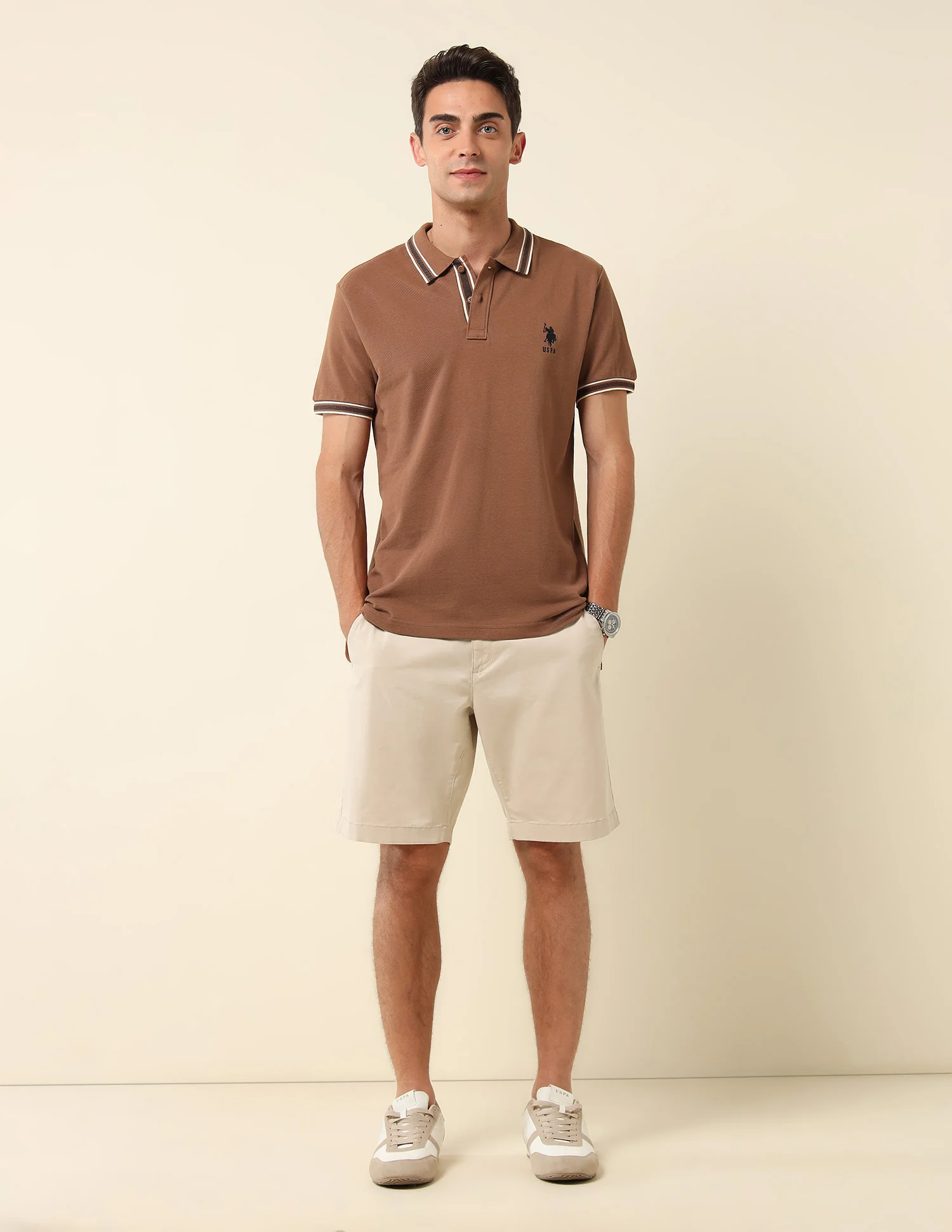 Pure Cotton Slim Fit Polo Shirt - Image 3