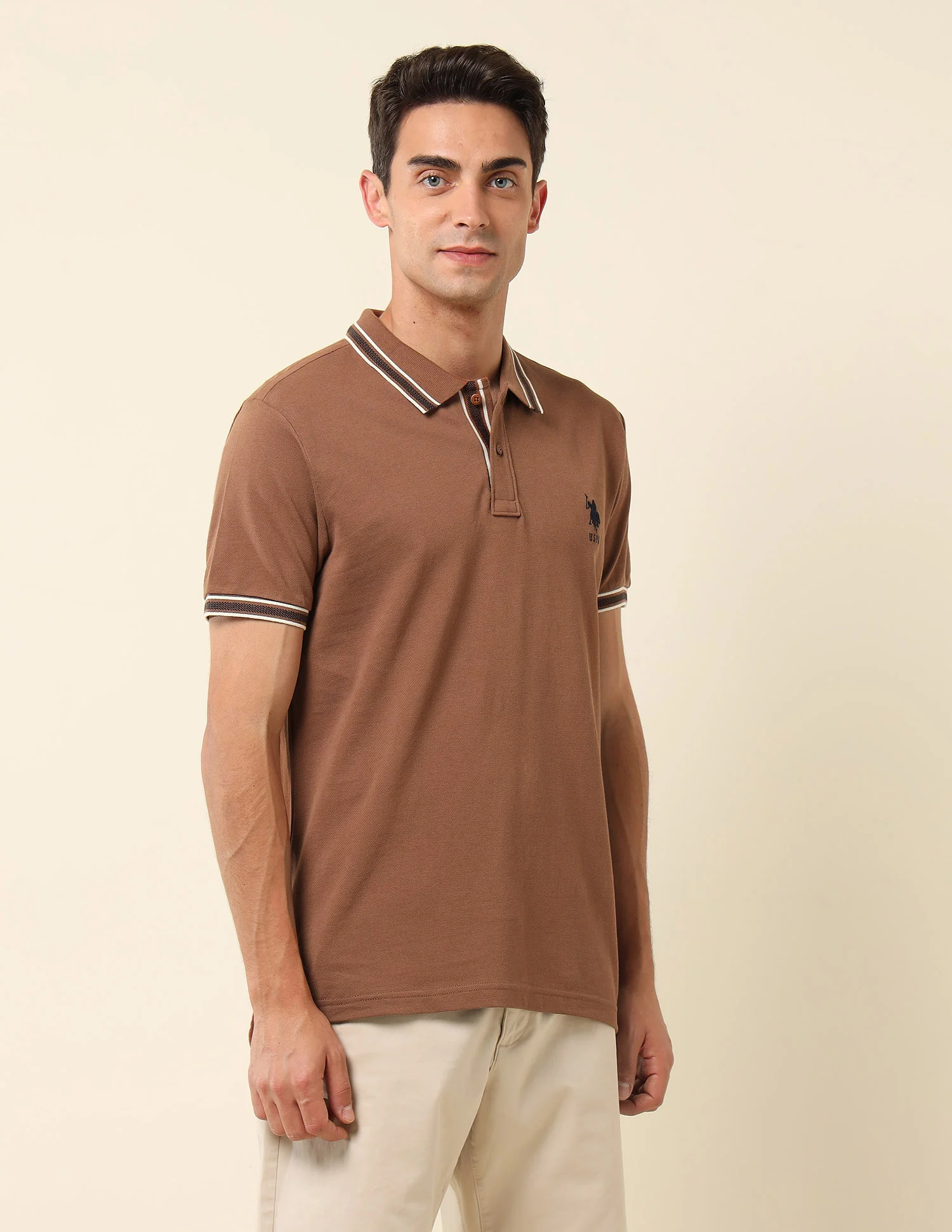 Pure Cotton Slim Fit Polo Shirt - Image 4