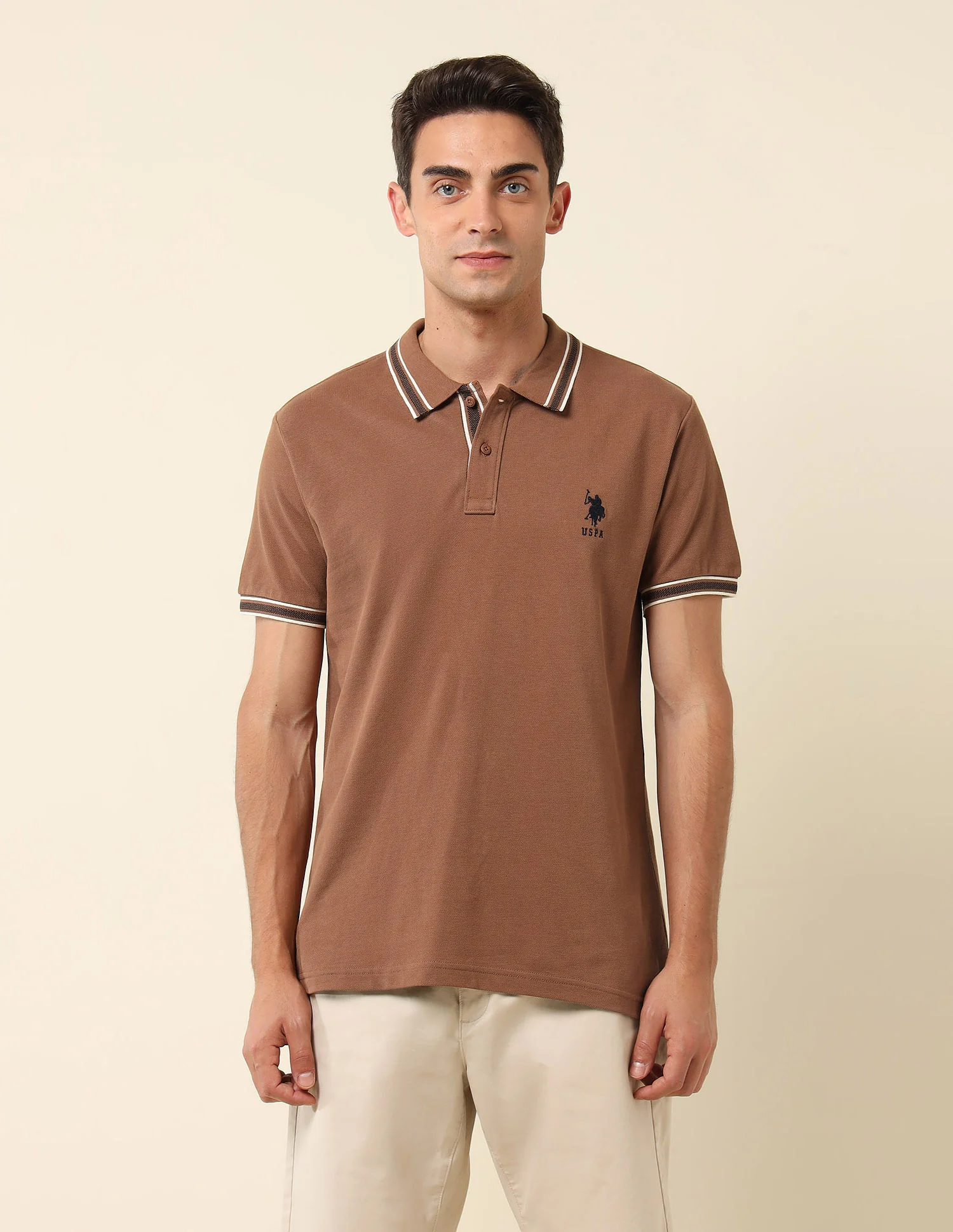 Pure Cotton Slim Fit Polo Shirt - Image 6