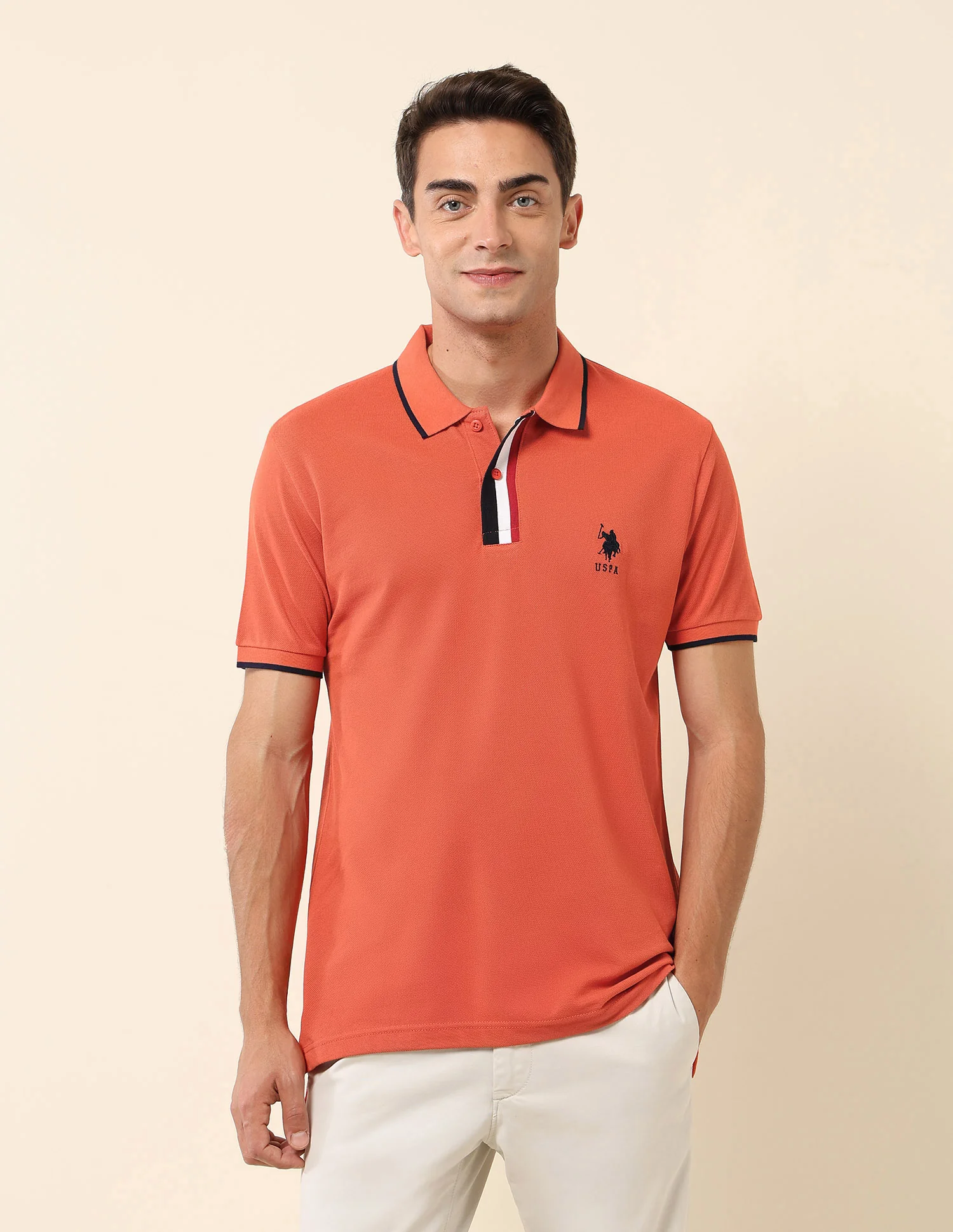 Pure Cotton Slim Fit Polo Shirt - Image 6