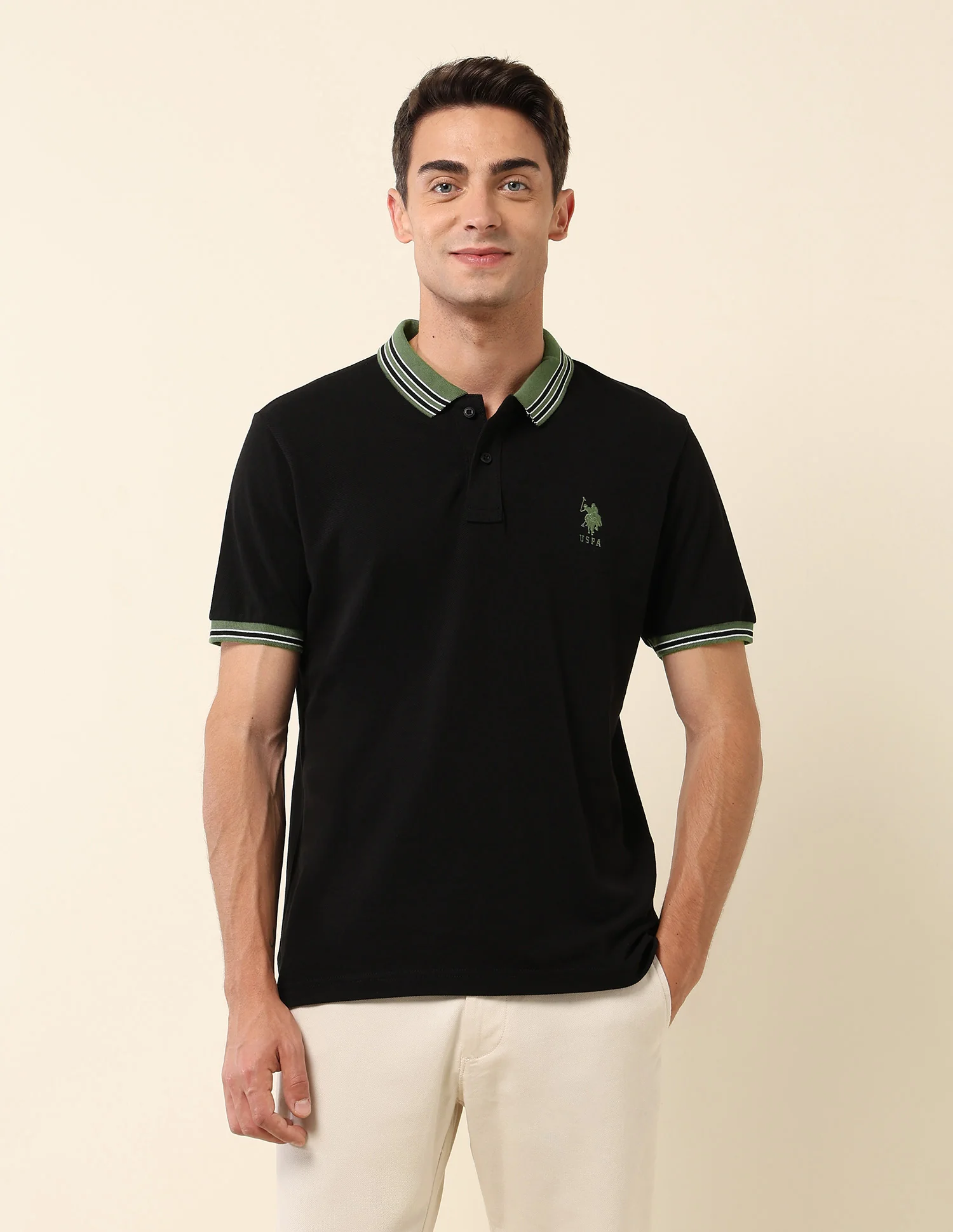 Pure Cotton Slim Fit Polo Shirt - Image 6