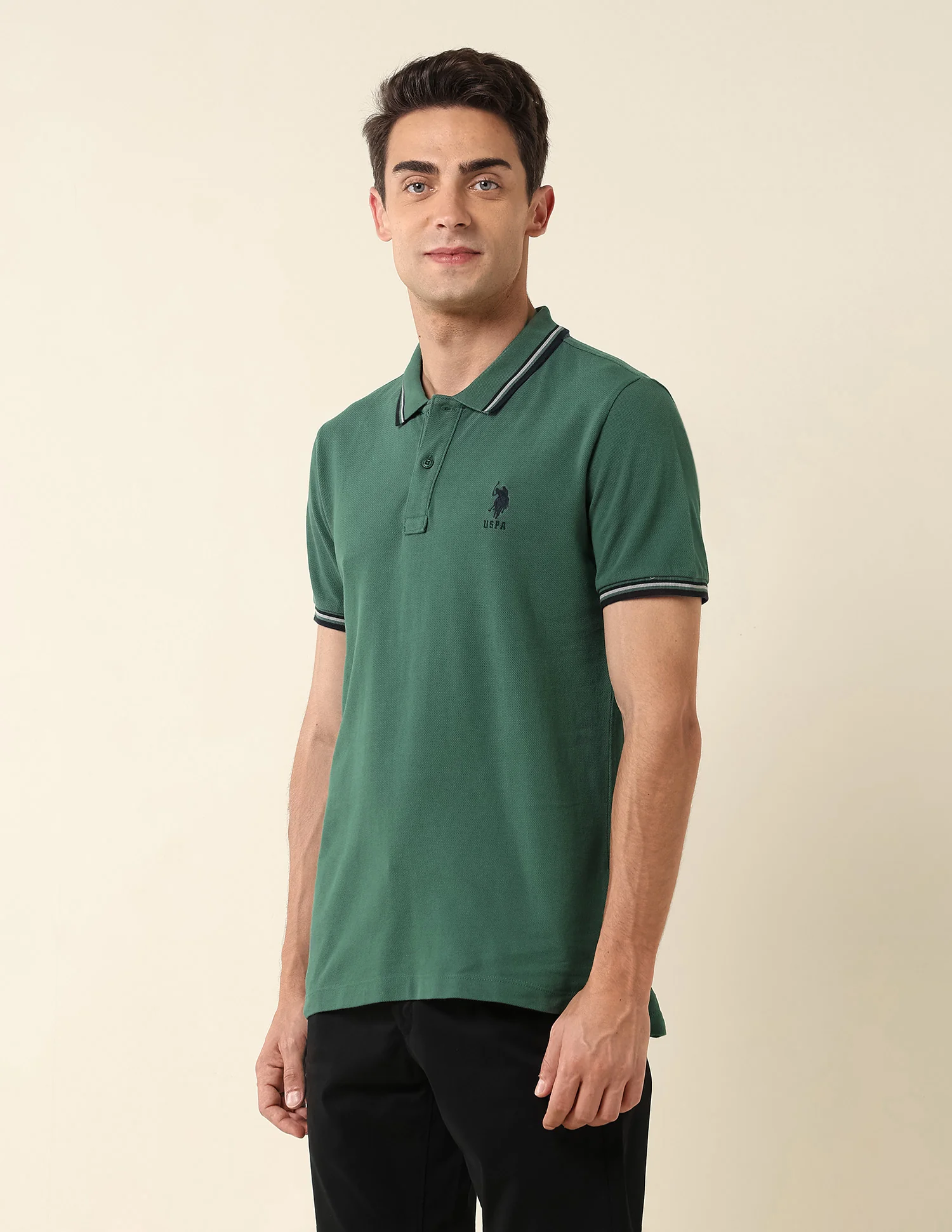 Pure Cotton Slim Fit Polo Shirt - Image 4