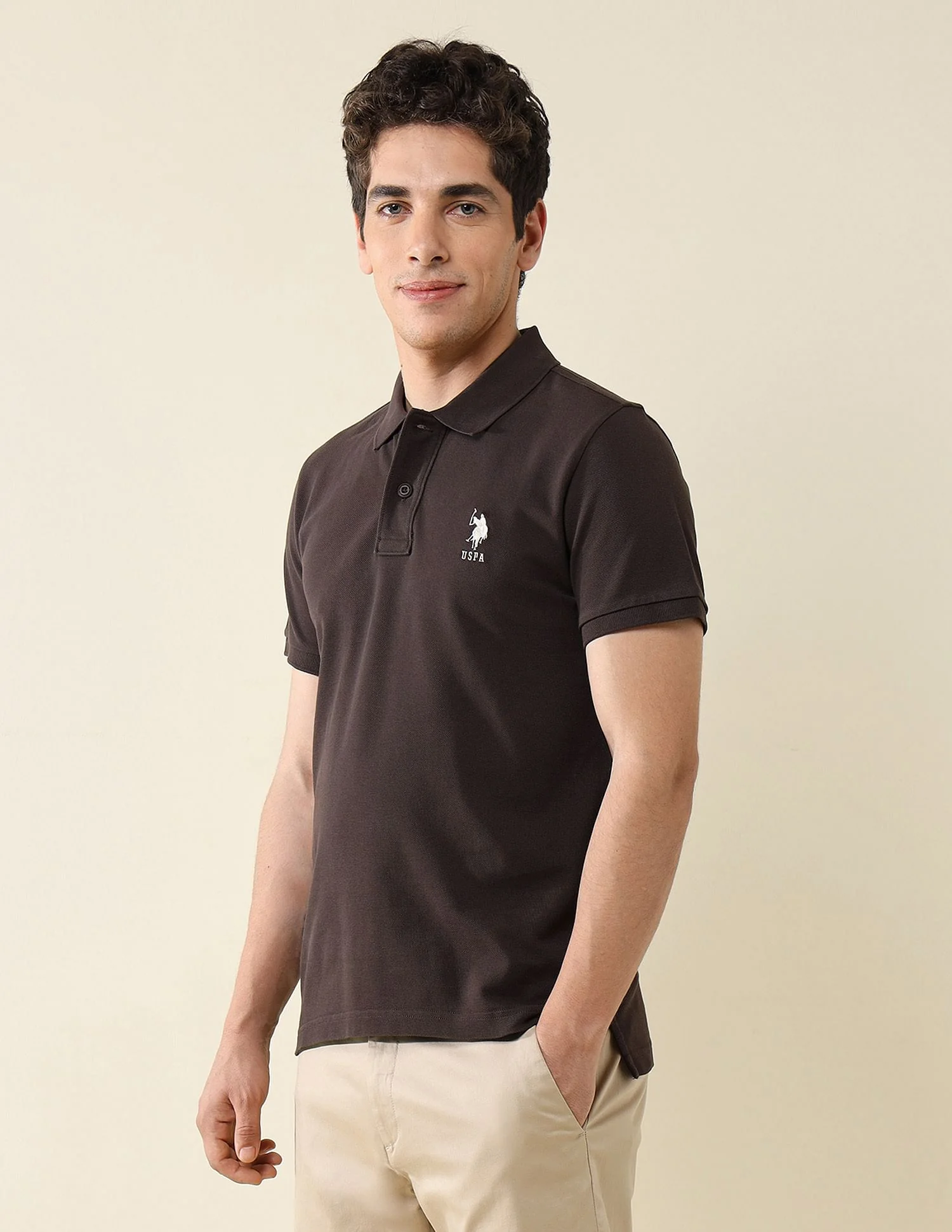 Pure Cotton Slim Fit Polo Shirt - Image 4